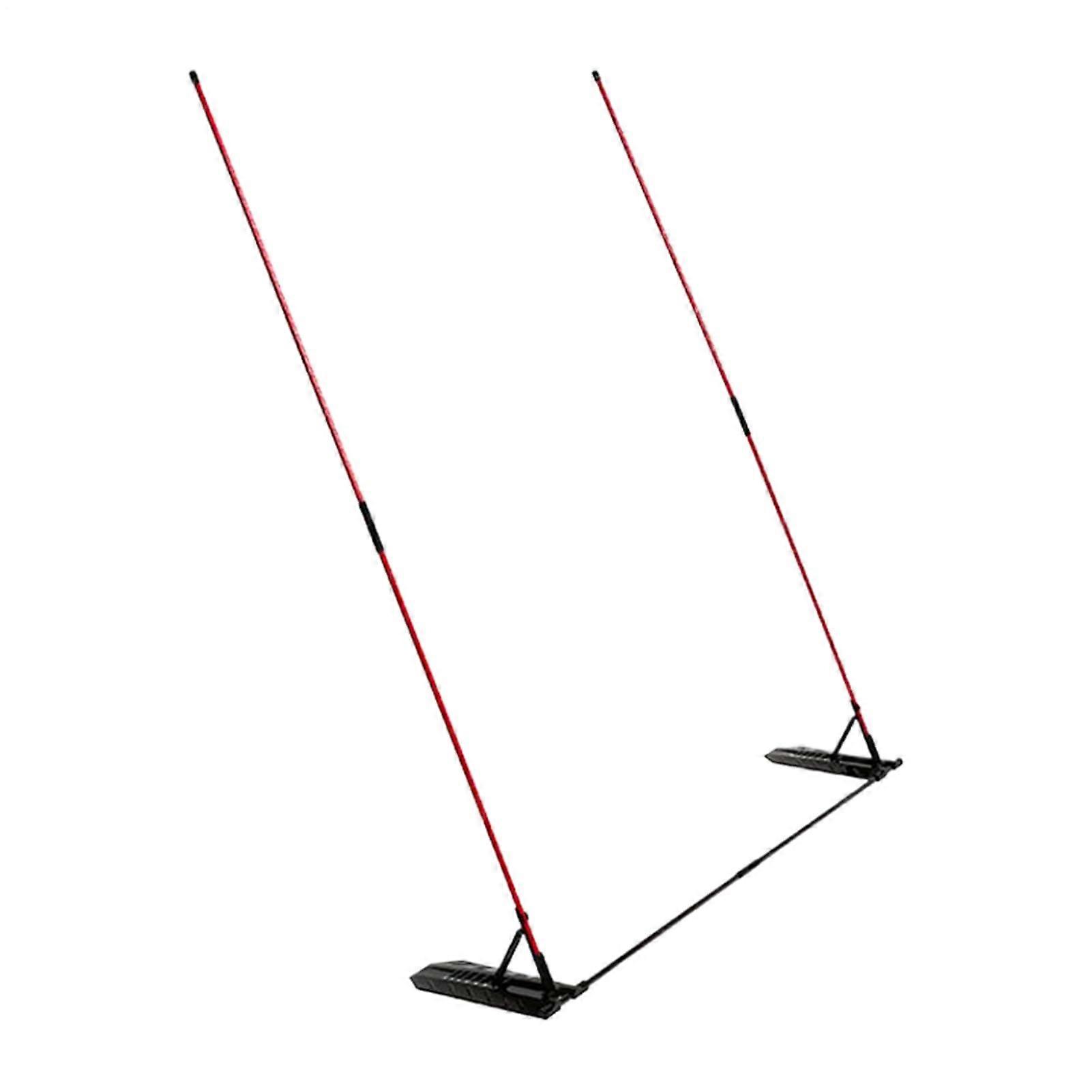 Golf Alignment Sticks For Beginners Durable High-Strength Golf Swing Alignment Training Aid Red And Black