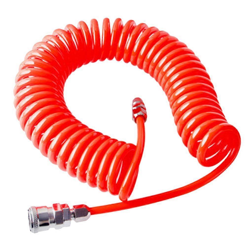 Air Compressor Hose Tube Flexible Tool with Connector Spring Spiral Pipe