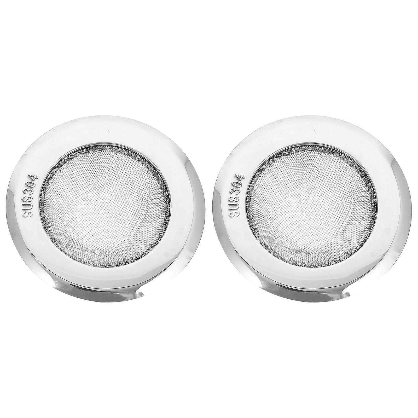 2pcs Practical Sink Drain Strainers Stainless Steel Filters