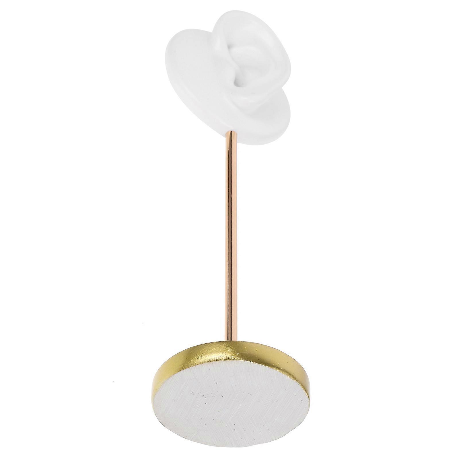 Earring Stand Jewelry Display Rack with Thickened Base for Tabletop Organization, Elegant Ear Shape Holder for Various Earrings
