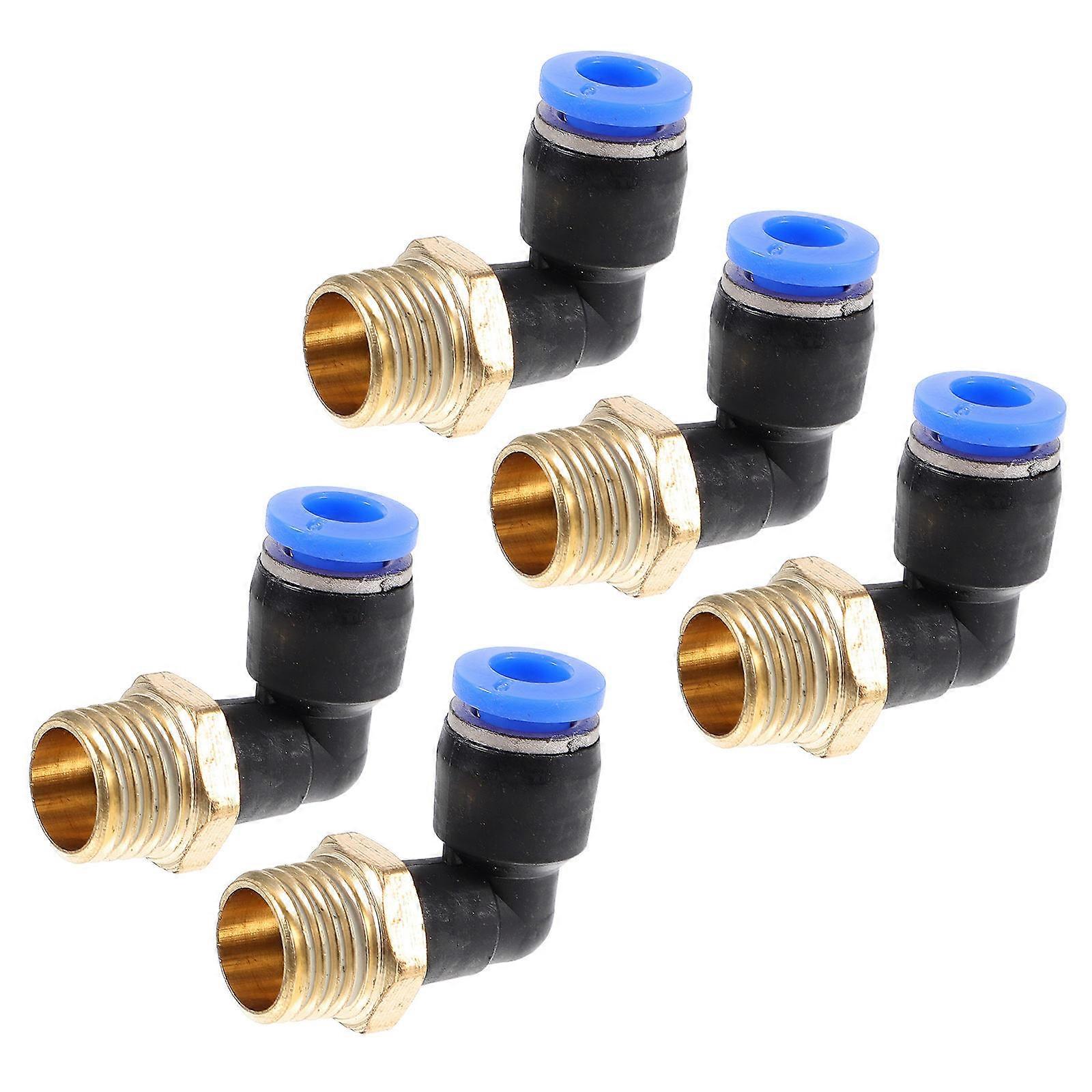 Copper Air Hose Coupler Accessory Quick Pneumatic Systems 5Pcs