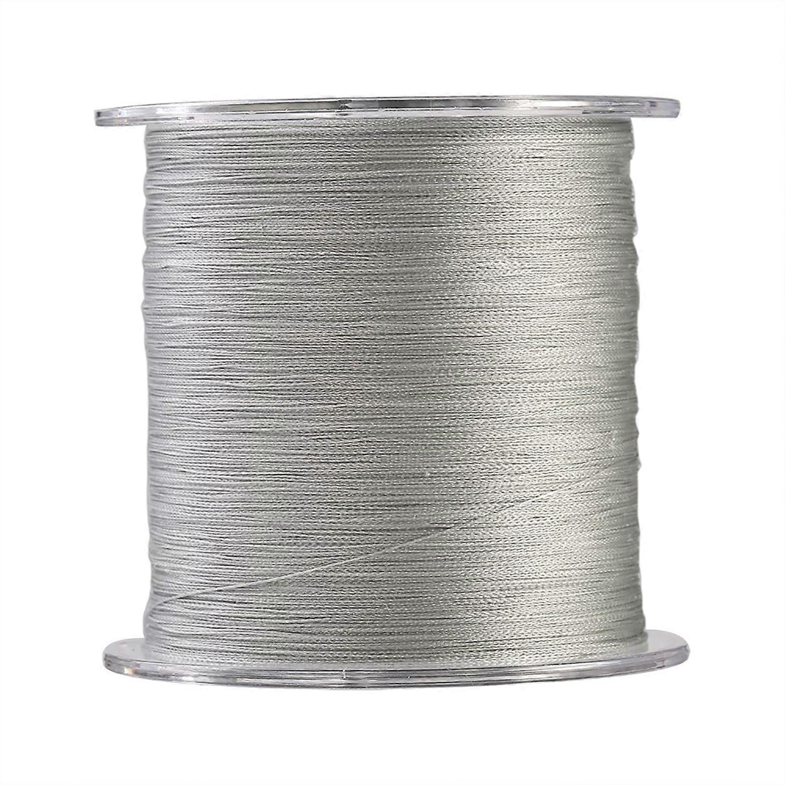 500m 4 Strands Ultra Strong PE Braided Fishing Rope Multifilament Light Grey (5)