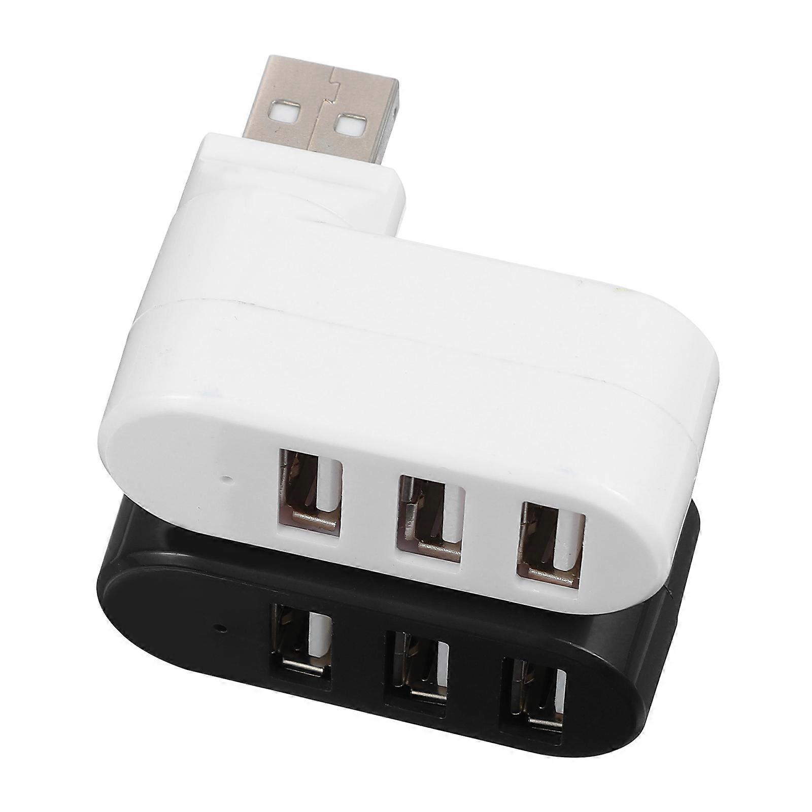 High Speed Usb Hub 3 Port Usb 2.0 Multi Hub Splitter For Laptop Home Use 2Pcs