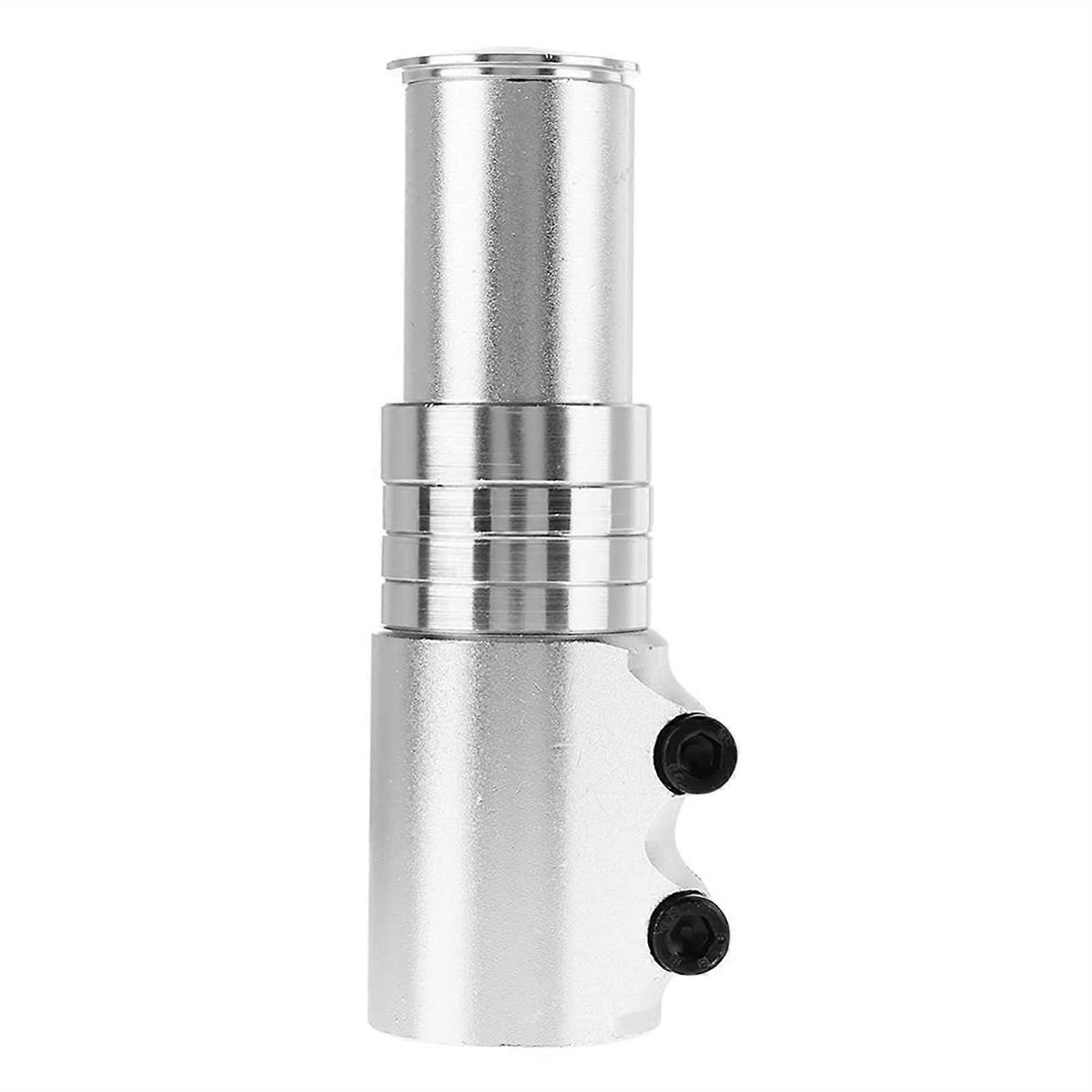 Handlebar Riser Extension For MTB - Adjustable Stem Adapter, Durable Black Aluminum, Fits 1 1/8 Inch Steerer