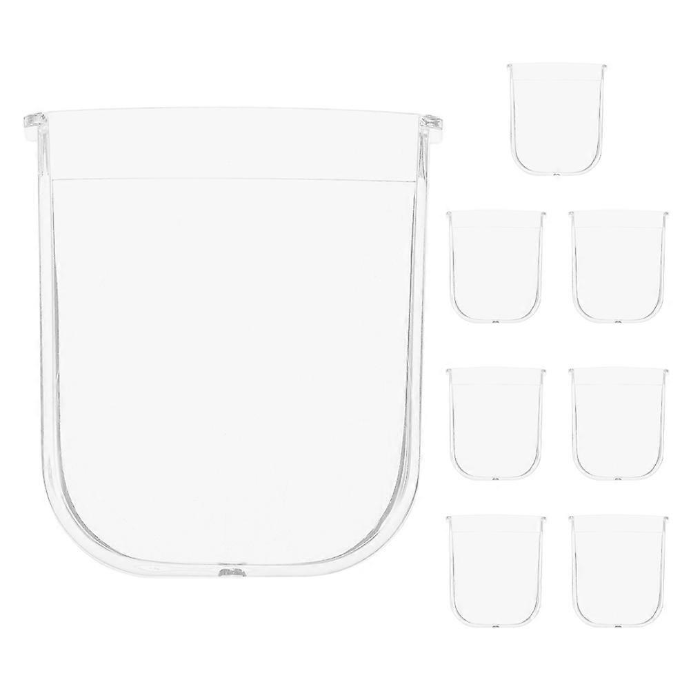 Condensation Collection Pressure Cooker Water Cup Universal Design for Electric Pressure Cookers Transparent 6.20X5.80X1.50CM Drip Prevention 8Pcs
