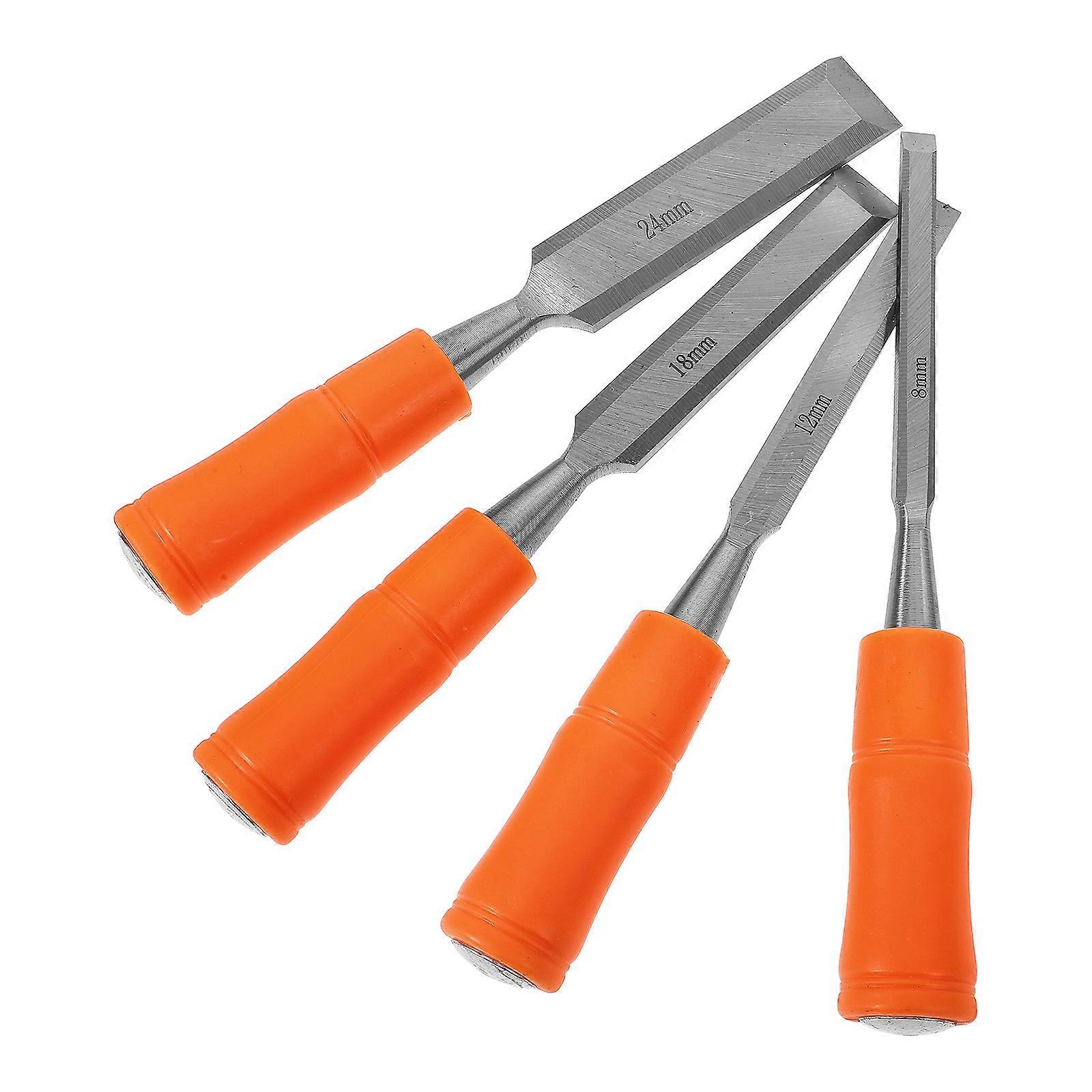 4pcs Multi-function Carving Set for DIY Wood Craft Engraving with High-carbon Steel