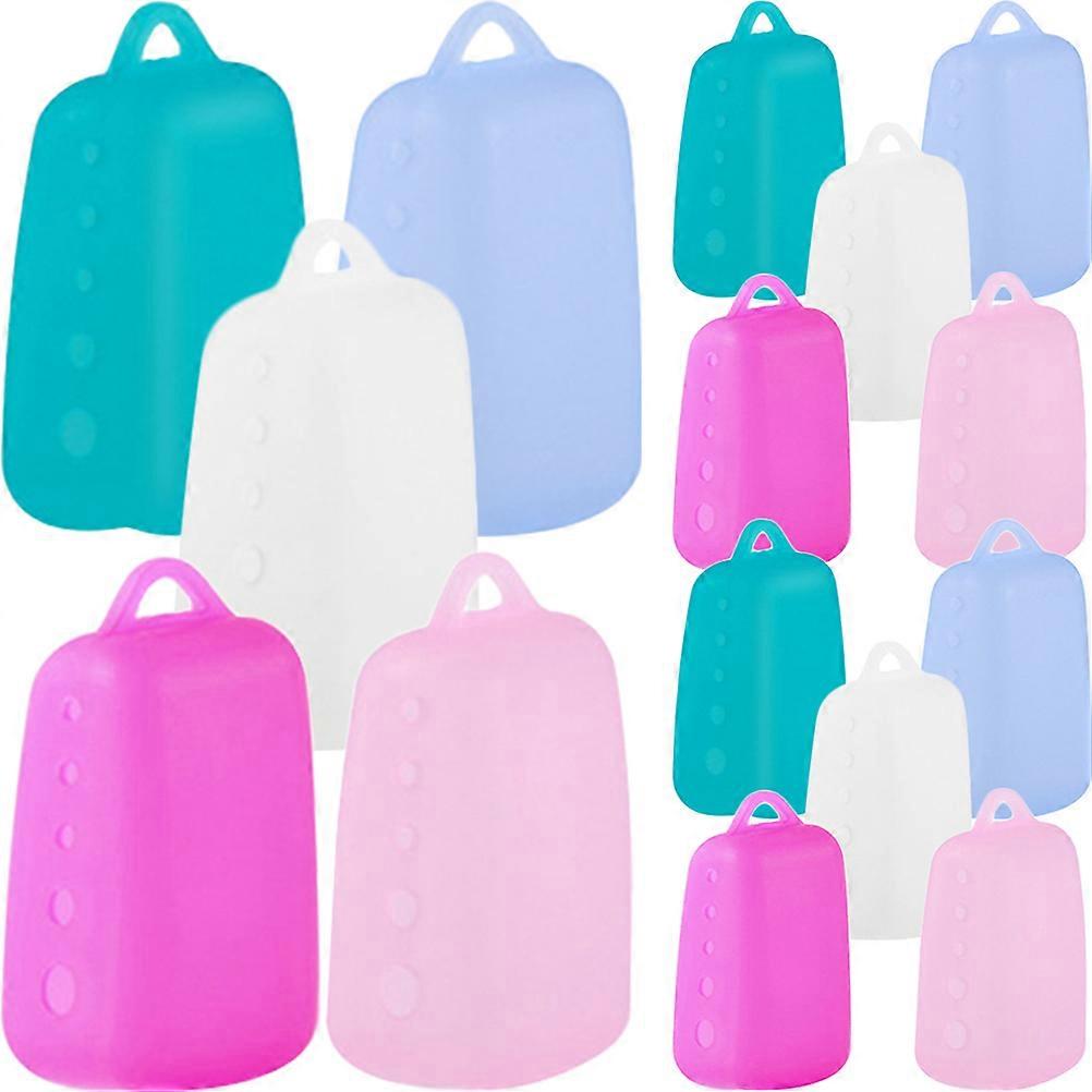 Toothbrush Caps Portable Toothbrush Covers Assorted Color Compact Shape Prevent Dust 15Pcs