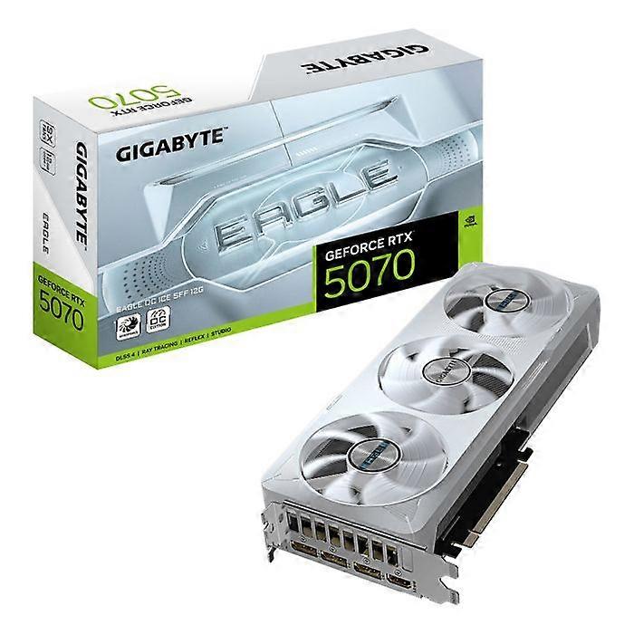 Grafikkarte - GIGABYTE - GeForce RTX 5070 EAGLE OC ICE SFF 12G - GDDR7 - 7680 x 4320 - PCI-E 5.0