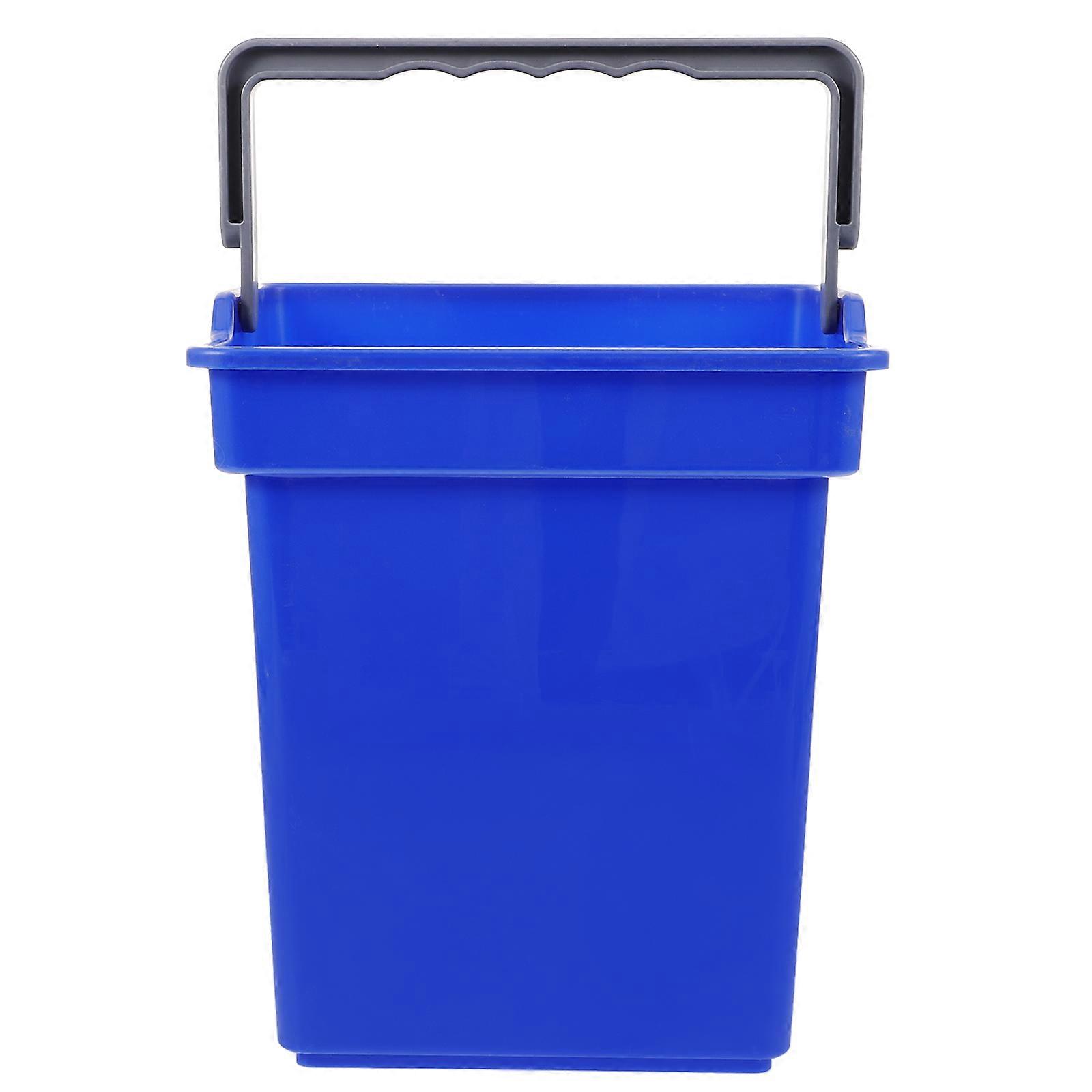 Blue Plastic Mop Bucket with Handle for Home Use Spacious 4L Capacity
