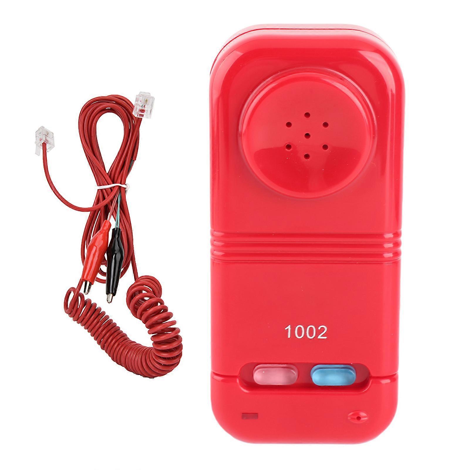 Telephone Cable Tester, Fiber Optic Tool, Automatic DTMF Caller ID Detection (Red)