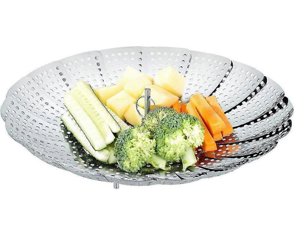 Stainless Steel Steamer Pad, Adjustable 16cm-25cm, Pot Steaming Insert