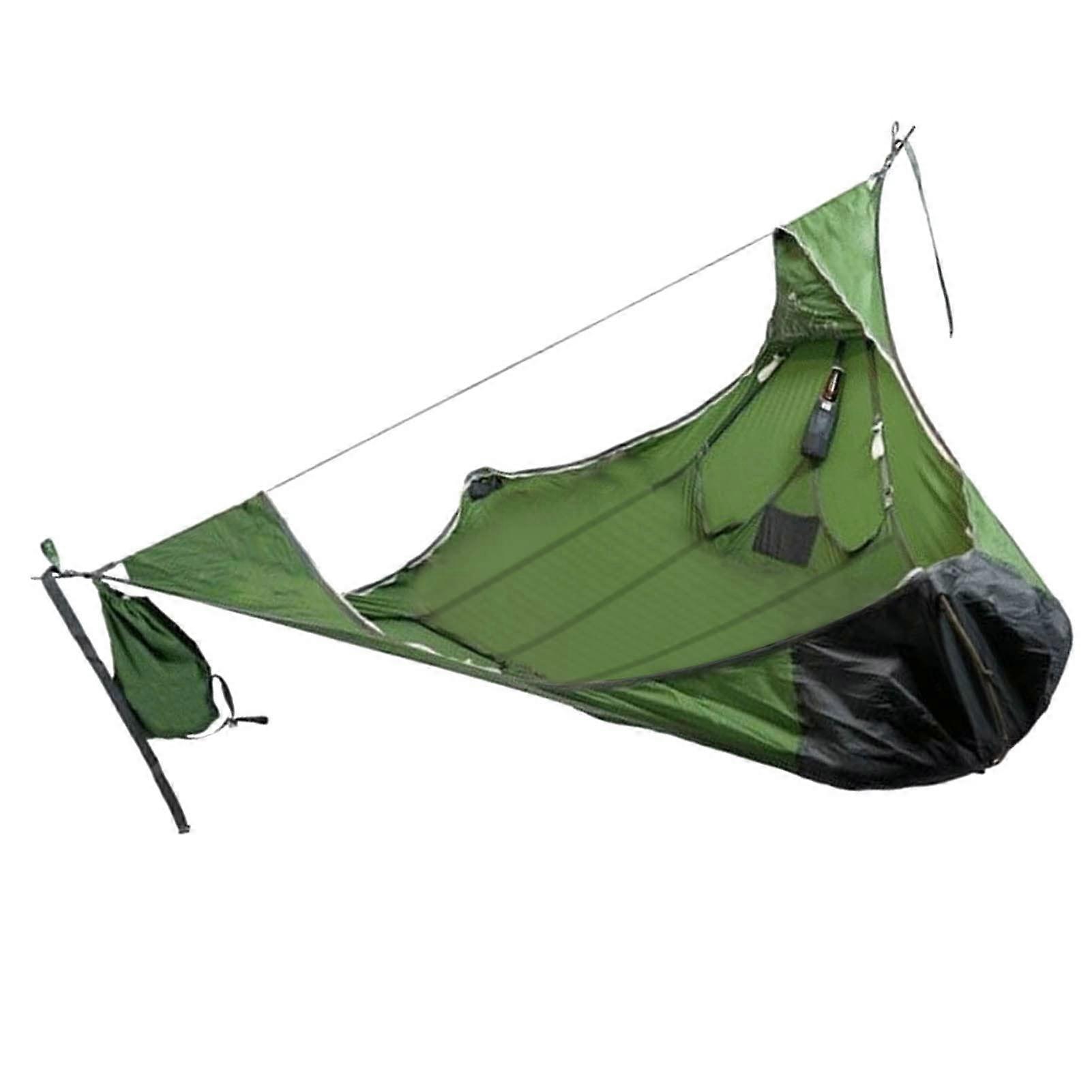 Camping Hammock,, TearResistant, with Storage Bag, Green