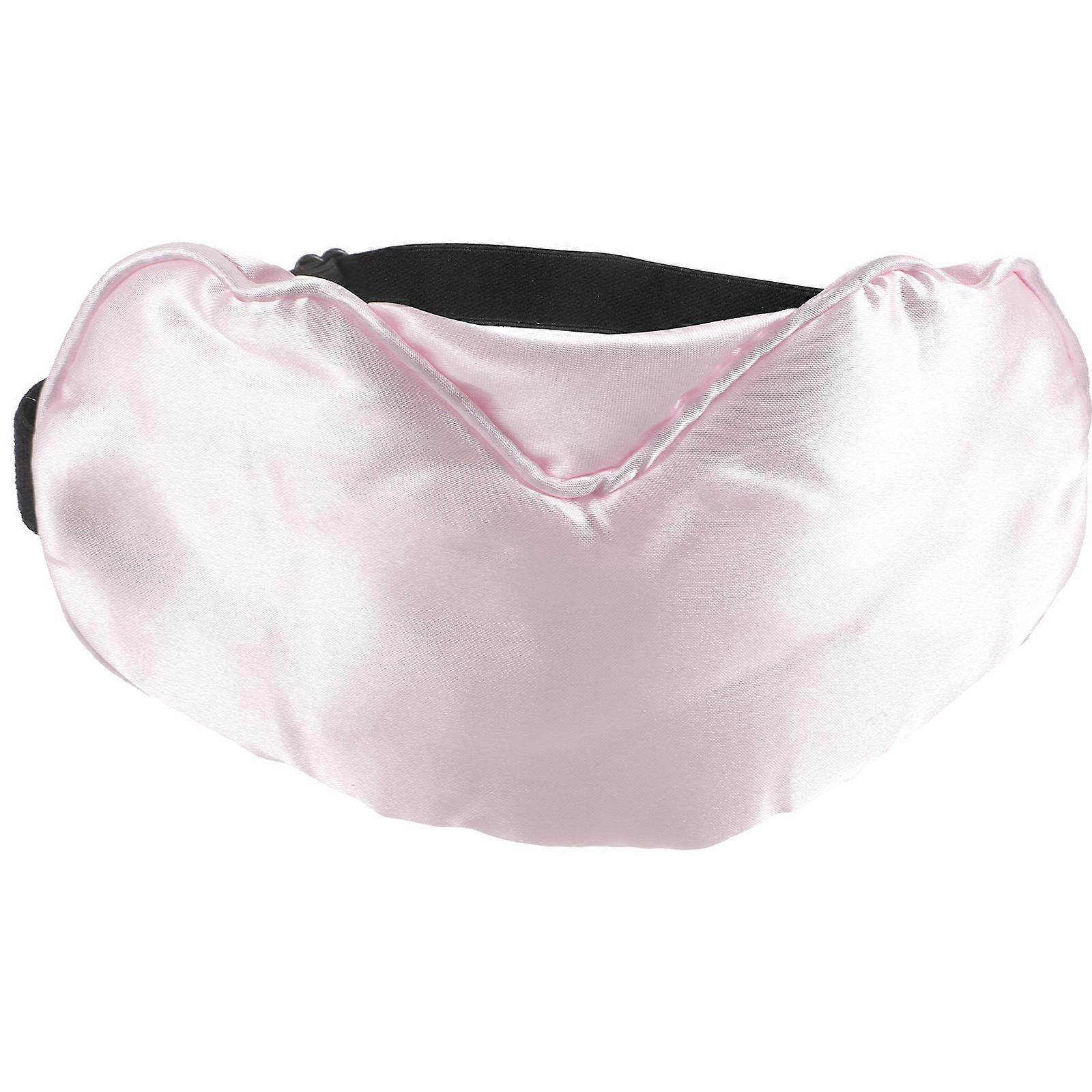 Grey Plush Eye Mask for Sleeping Lightweight Breathable Anti Proof Comfortable Fit