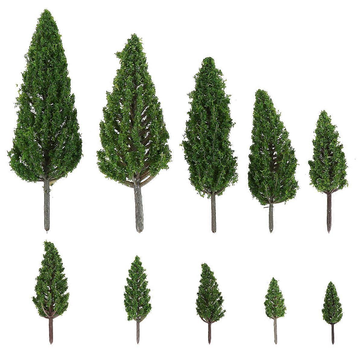 Miniature Trees Crafts Green 6.8cm 20Pcs