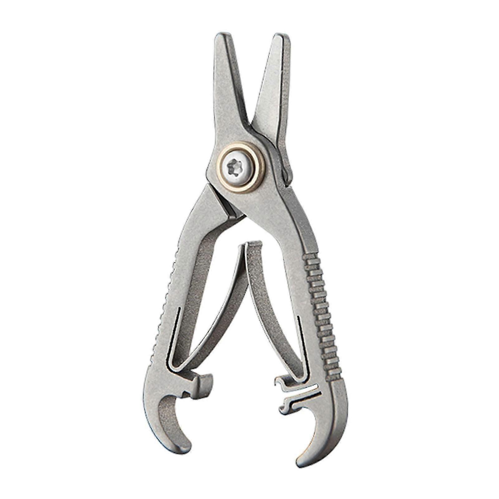 Titanium Alloy Nose Hair Scissors Convenient Portable Small Eyebrow Trimming