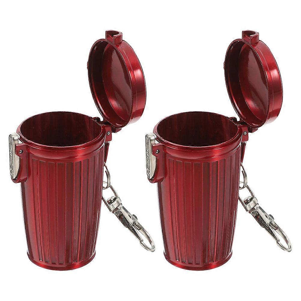 Portable Outdoor Ashtray with Sealed Lid – Reusable Mini Keychain Design for Car, Office, Travel, Camping, and Picnics – Quick Extinguishing Function
