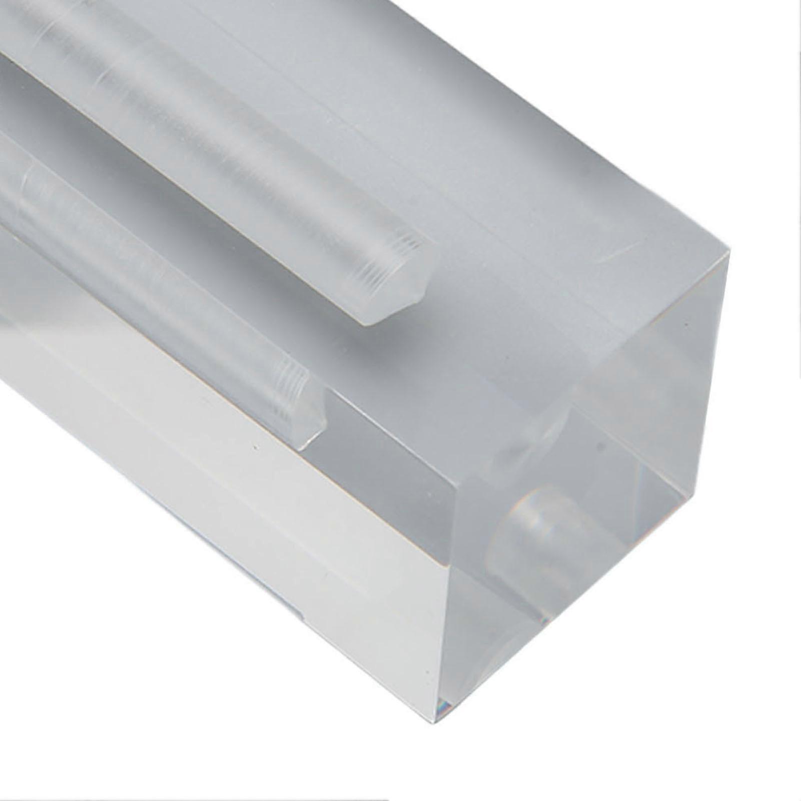 Innovative Transparent Rectangular Acrylic Base for Rose Flower Display and Home Decoration