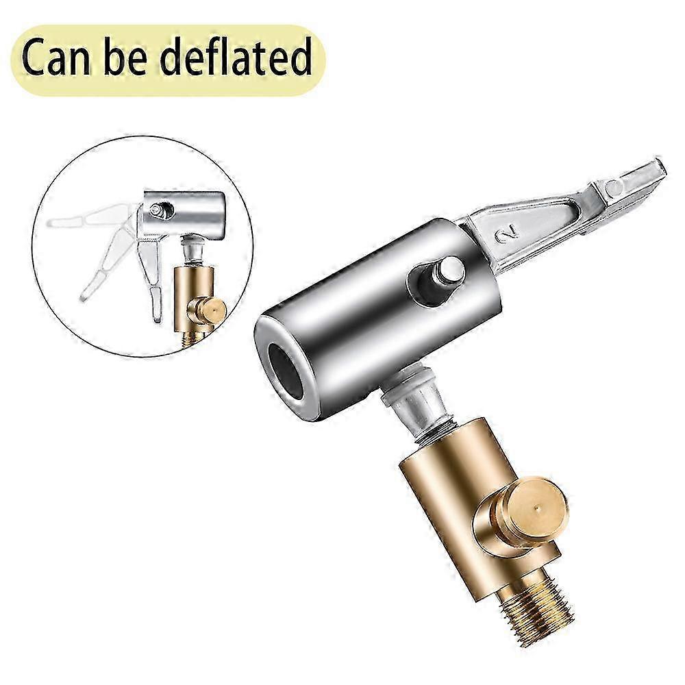 1 Pcs Portable Inflatable Pump for Car Tire Air Chuck Compressor Tire Inflator with Barb Connector for Hose Repair