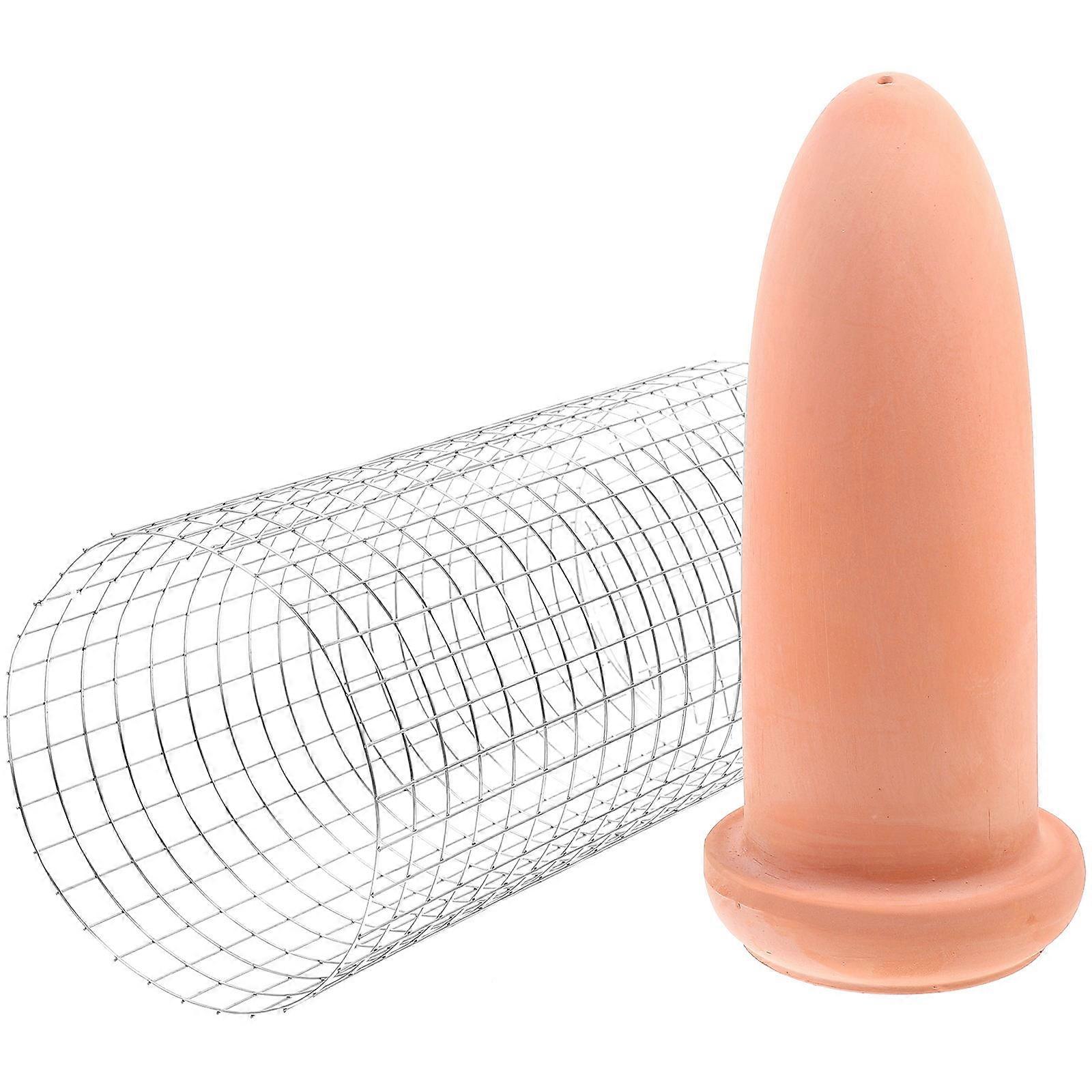 Fish Cone Shrimp Breeding Bucket Spawning Cone 23.00X10.00X10.00CM Pottery Clay Aquarium Use 1 Set