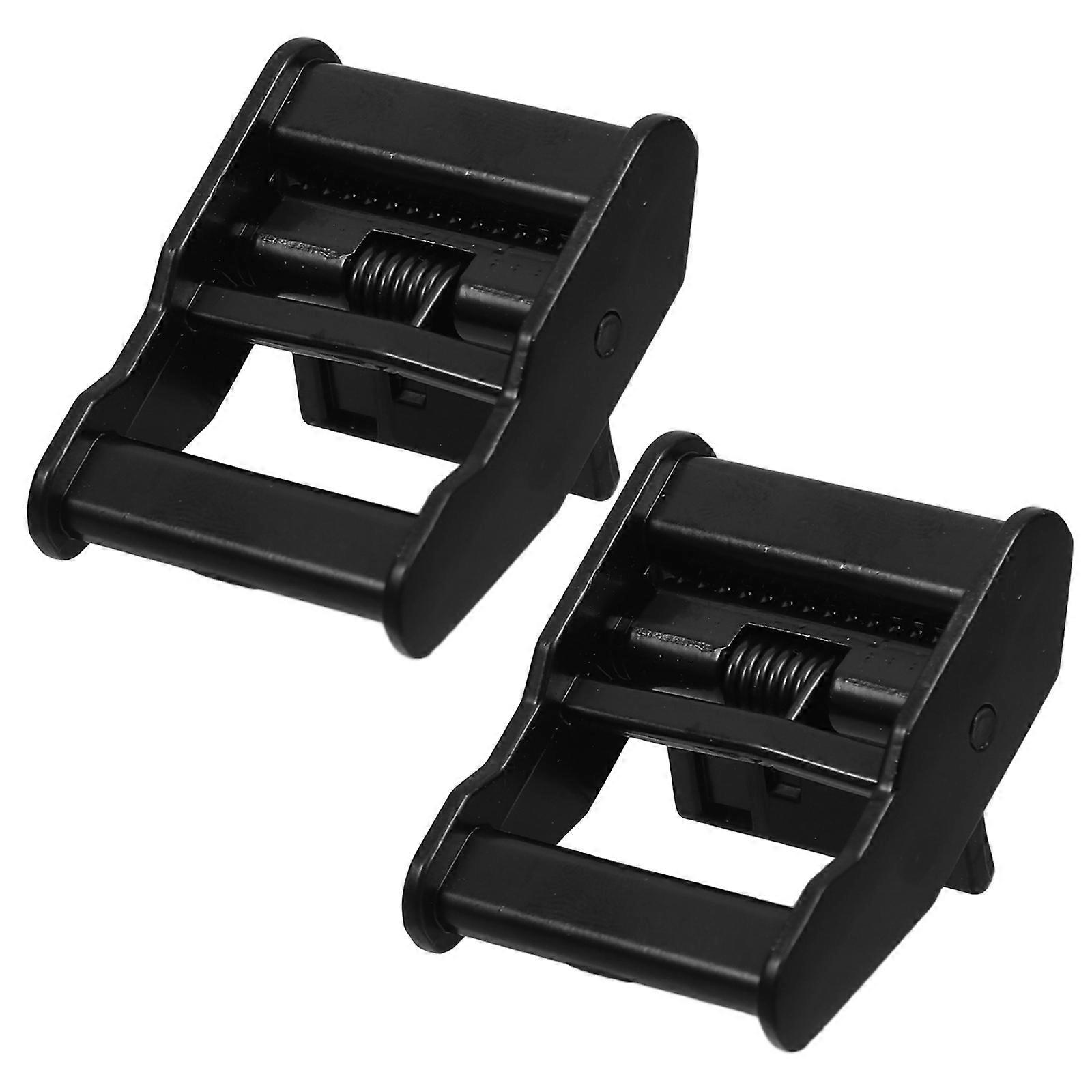 Black Zinc Alloy Cam Buckle Strap Ring for Webbing Binding Lashing Fastening Durable Slip Locking Belt Hardware