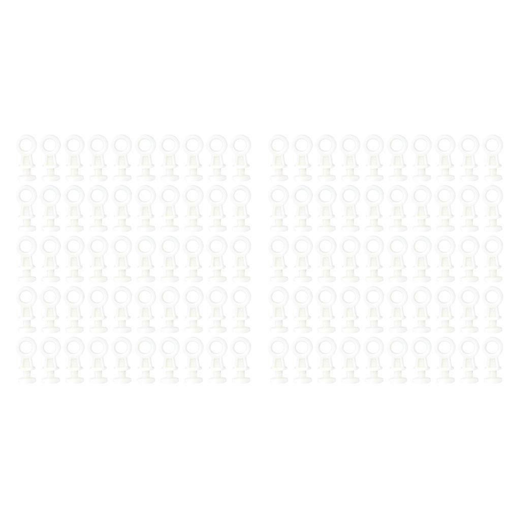 200 Pcs Quiet Curtain Track Pulleys for Smooth Rolling窗帘轨 轮