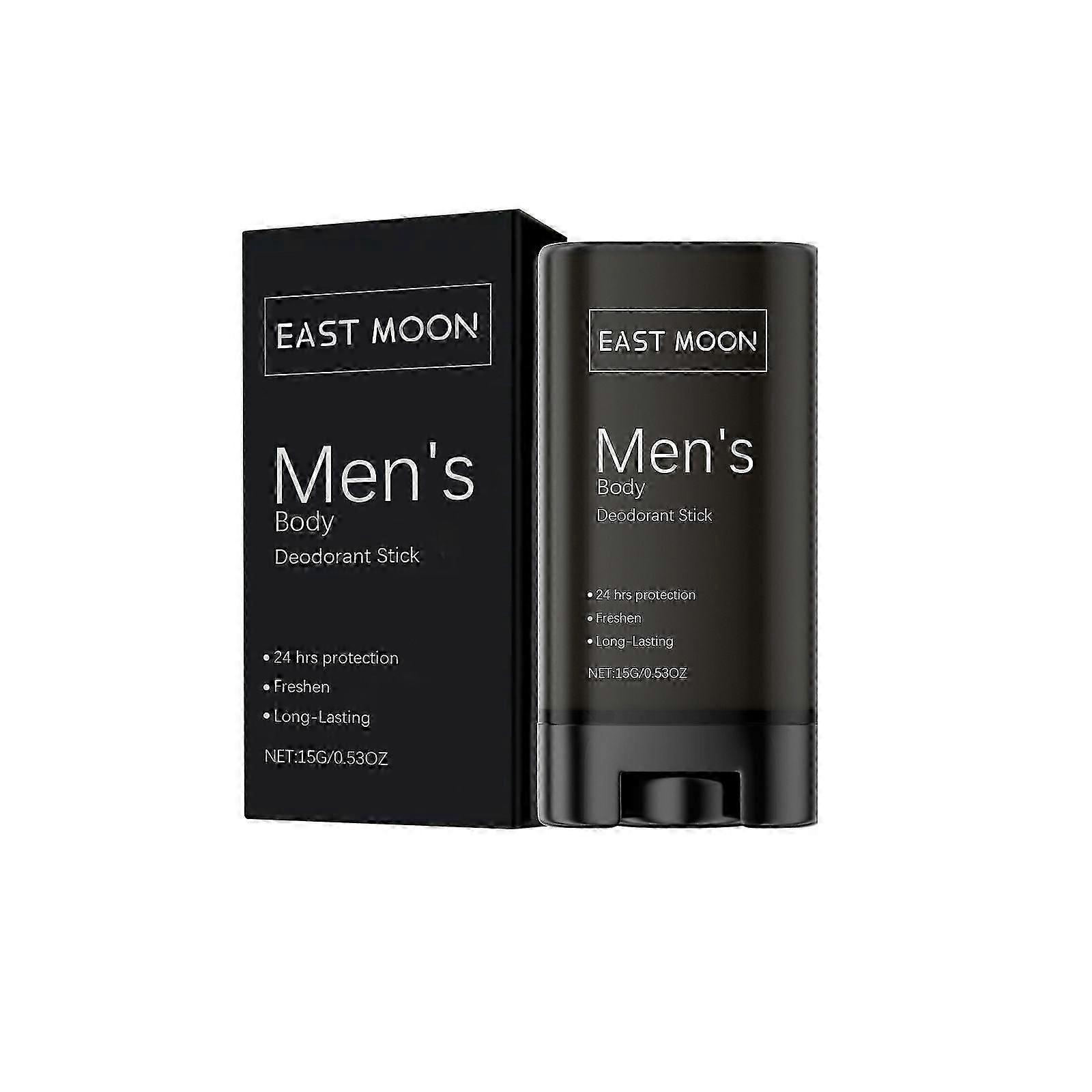 Whole Body Deodorant for Men,Natural Deodorant for Men,Portable Refreshing Mint Total Body Deodorant Solid Balm for Sensitive Skin