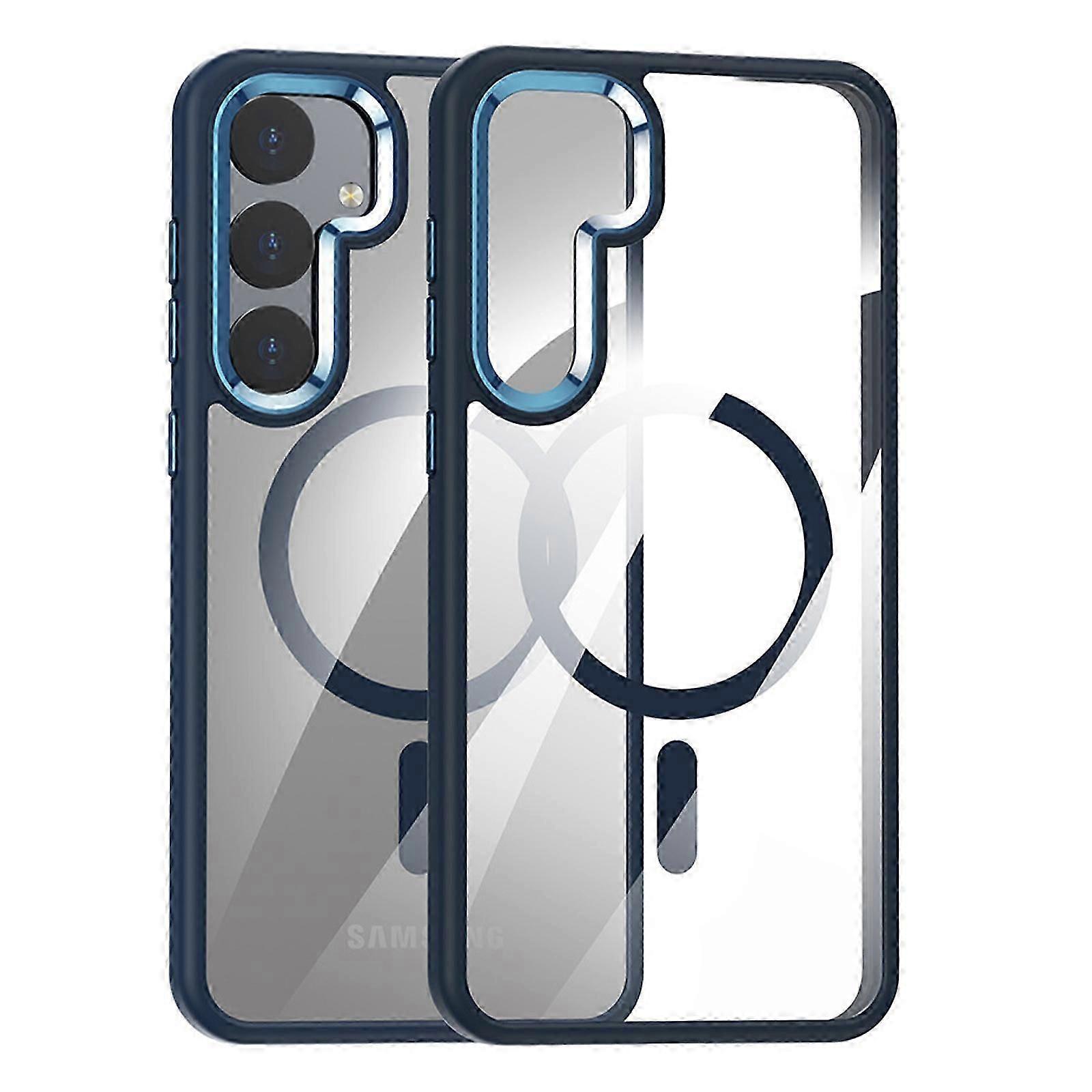 Magnetic Clear Case for Samsung Galaxy S24 Ultra, Compatible for MagSafe Shockproof Protection for Galaxy S24 Ultra