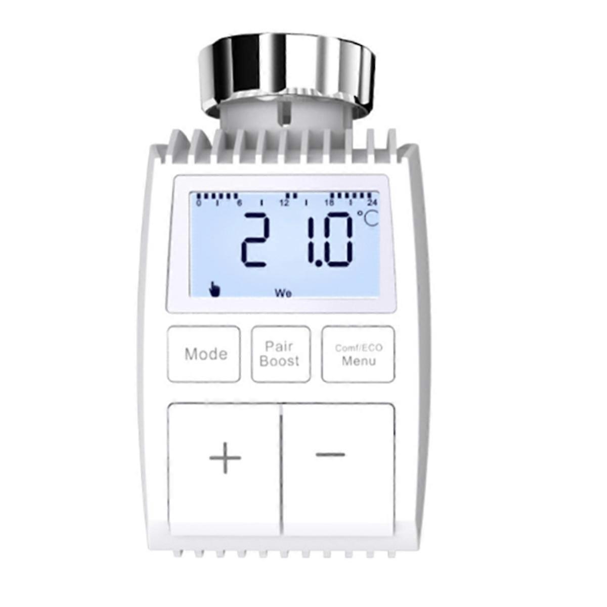 Tuya ZigBee Radiator Actuator Valve Smart Thermostat Temperature Controller Internal Sensor TRV Voic