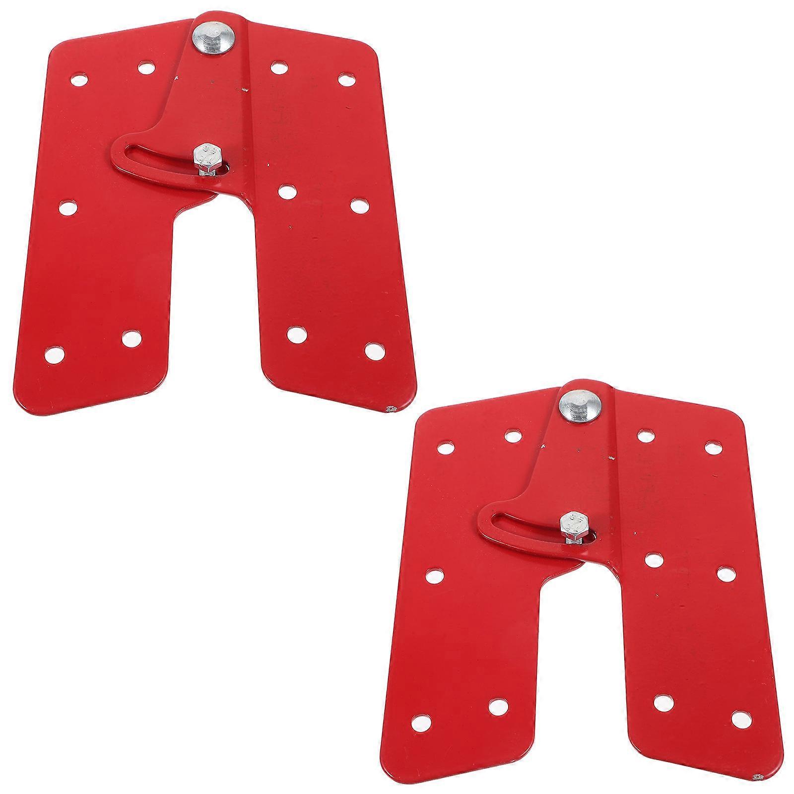 Attic Stairs Replacement Parts Ladder Hinge Attic Ladder Attachment Construction Work Red 16.30X12.20X1.50CM Stable Support 2Set