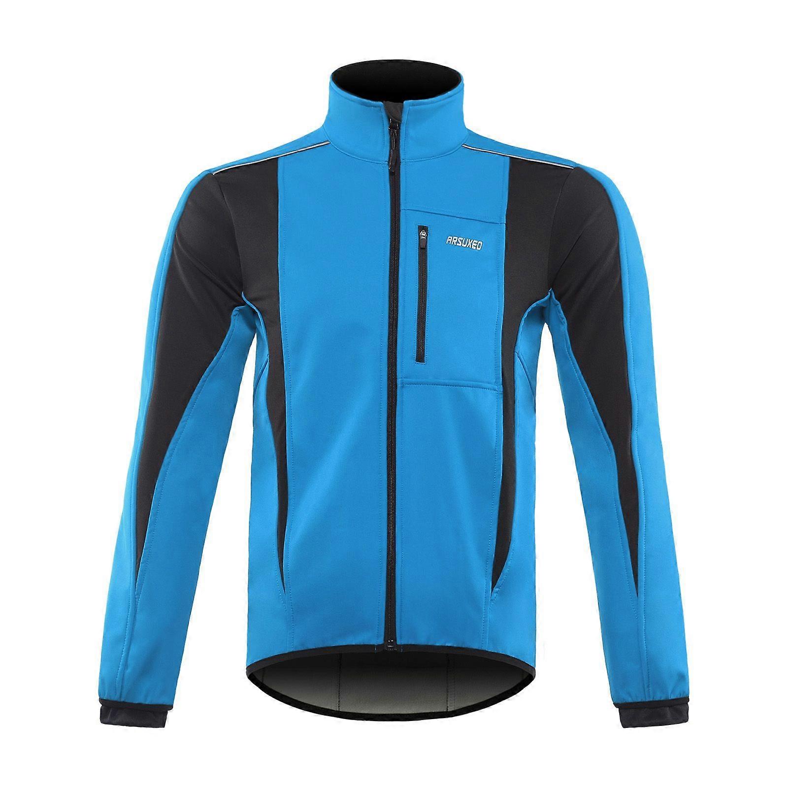 Winter Warm UP Cycle Jacket Breathable Bike Outerwear Windproof Waterproof Cycle JacketYMQX)