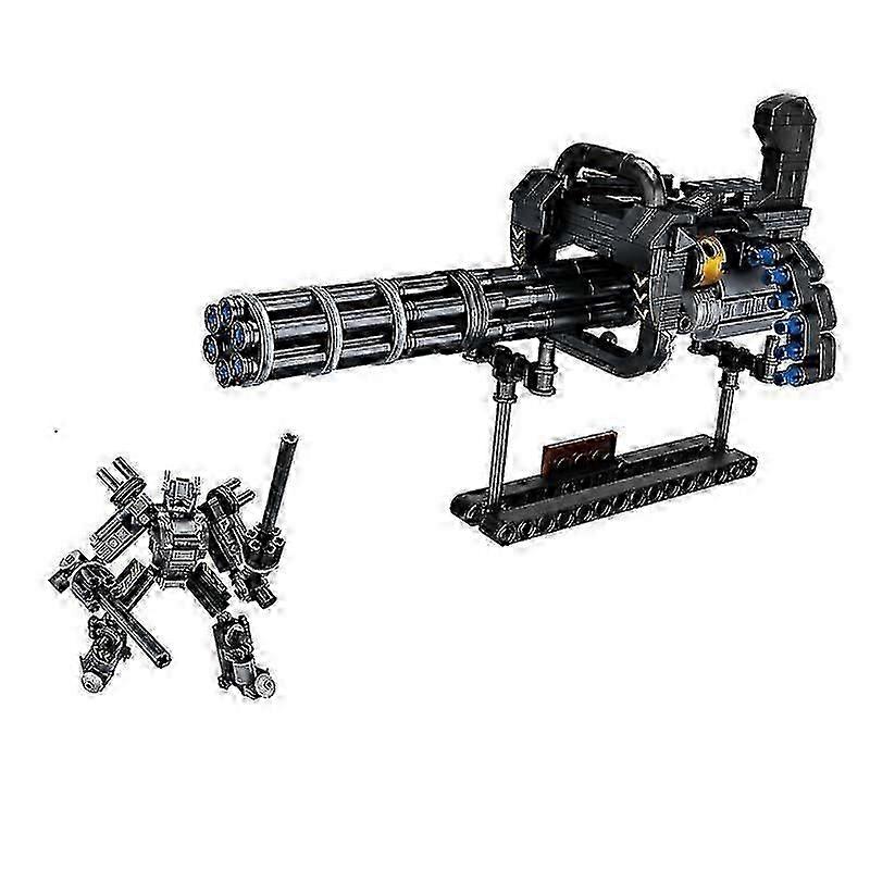 Gatling Transformer Mech Building Blocks toy