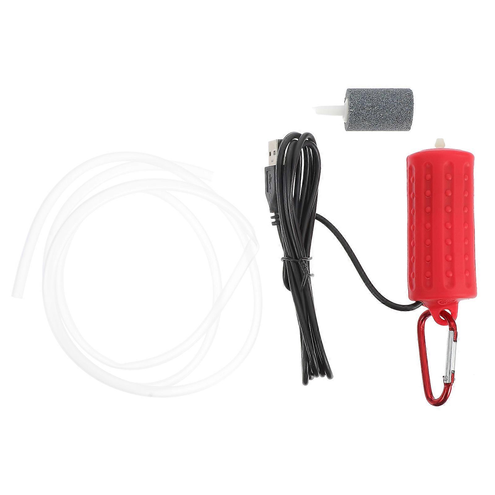 Small Aquarium Pump Aerator Pump For Fish Tank Compact .5X3.1X3.1CM Aquatic Plants Support 1 Set