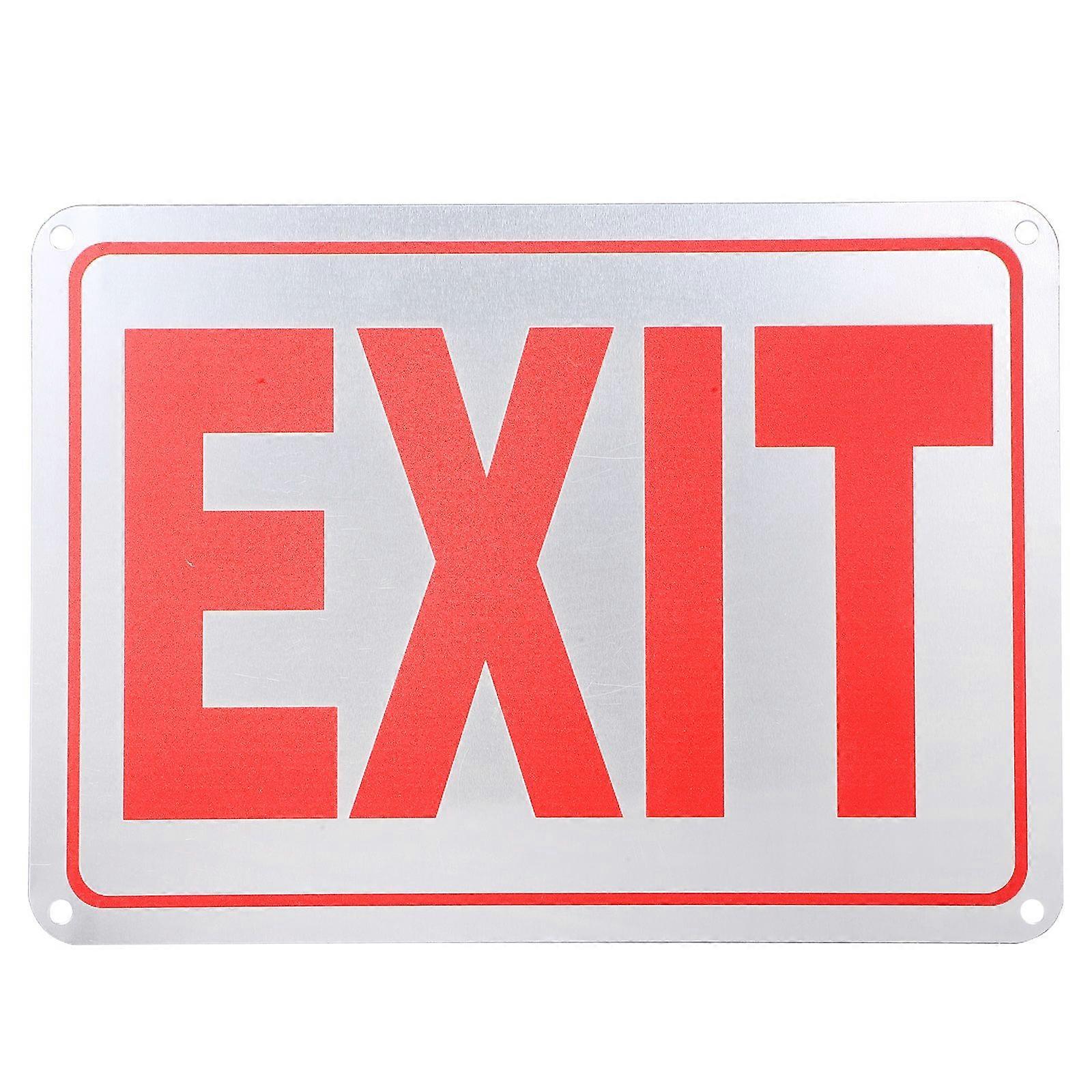 Exit Sign Emergency Sign Exit Indicator Sign Reflective Sign Aluminum Alloy Exit Sign