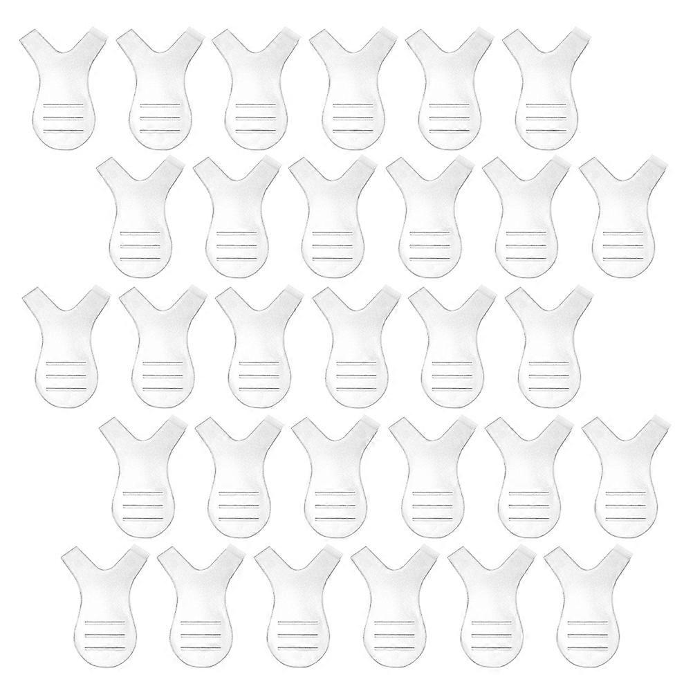 Y-Shape Eyelash Brushes Eyelash Extension Tool Portable Safe for Eye Skin Transparent Color 30Pcs