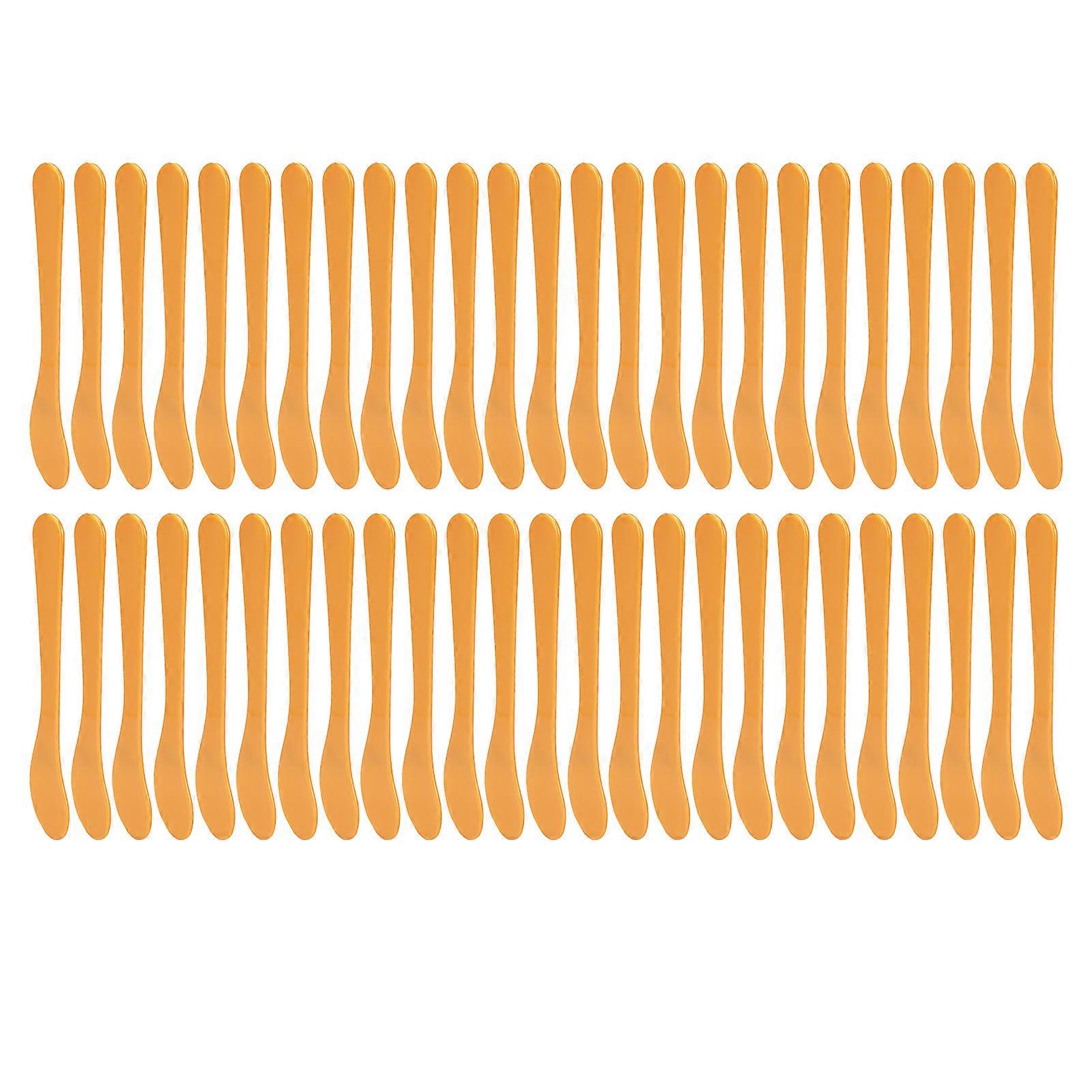 50pcs Facial Mask Mixing Spatula Portable Skin Care Mask DIY Spoon Applicator Accessory