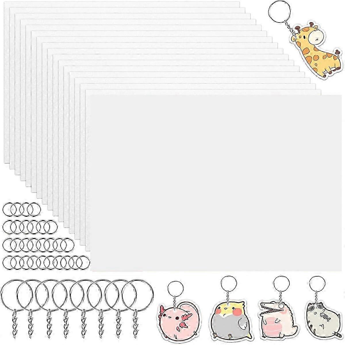 140PCS Shrinky Dink Sheets Kit, Shrinky Dink Paper Kit