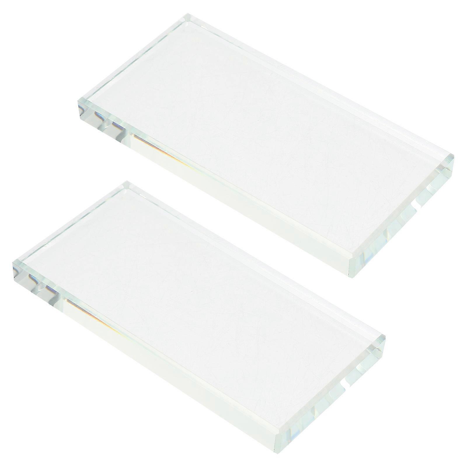 Craft Tool Leatherware Accessories Rectangular Shape Leather Art Burnisher 2Pack