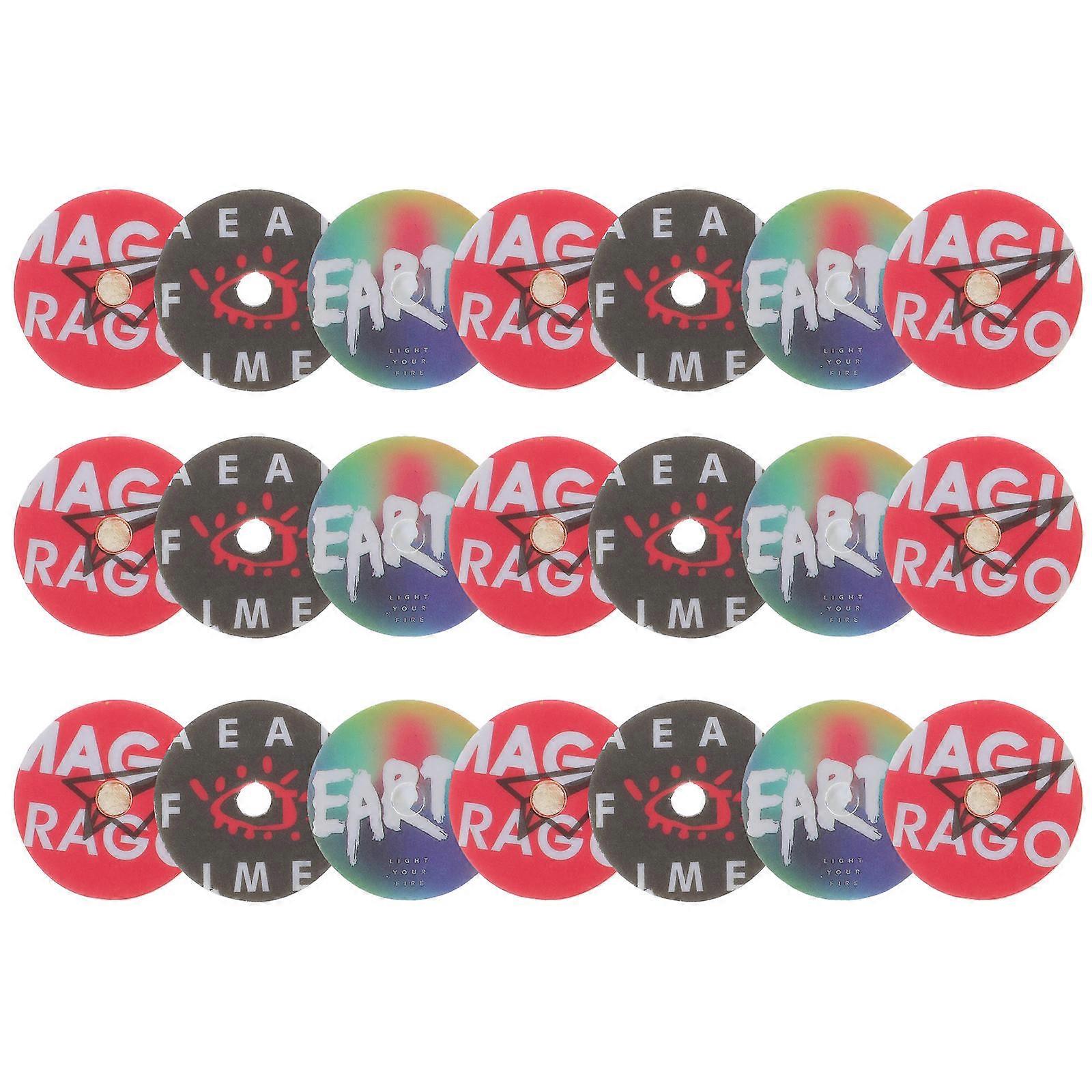 Turntable Air Freshener Car Aromatherapy Pads Car Record Player Aroma Diffuser 3.50X3.50X0.20CM 24Pcs