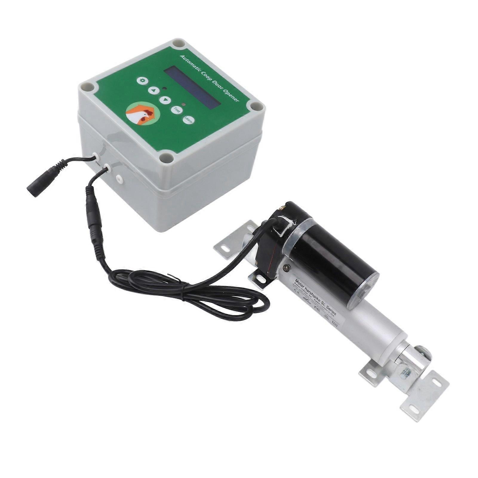 Attuatori lineari automatici per l'apertura del pollaio Kit motore elettrico per porta pollaio con telecomando con sensore di luce