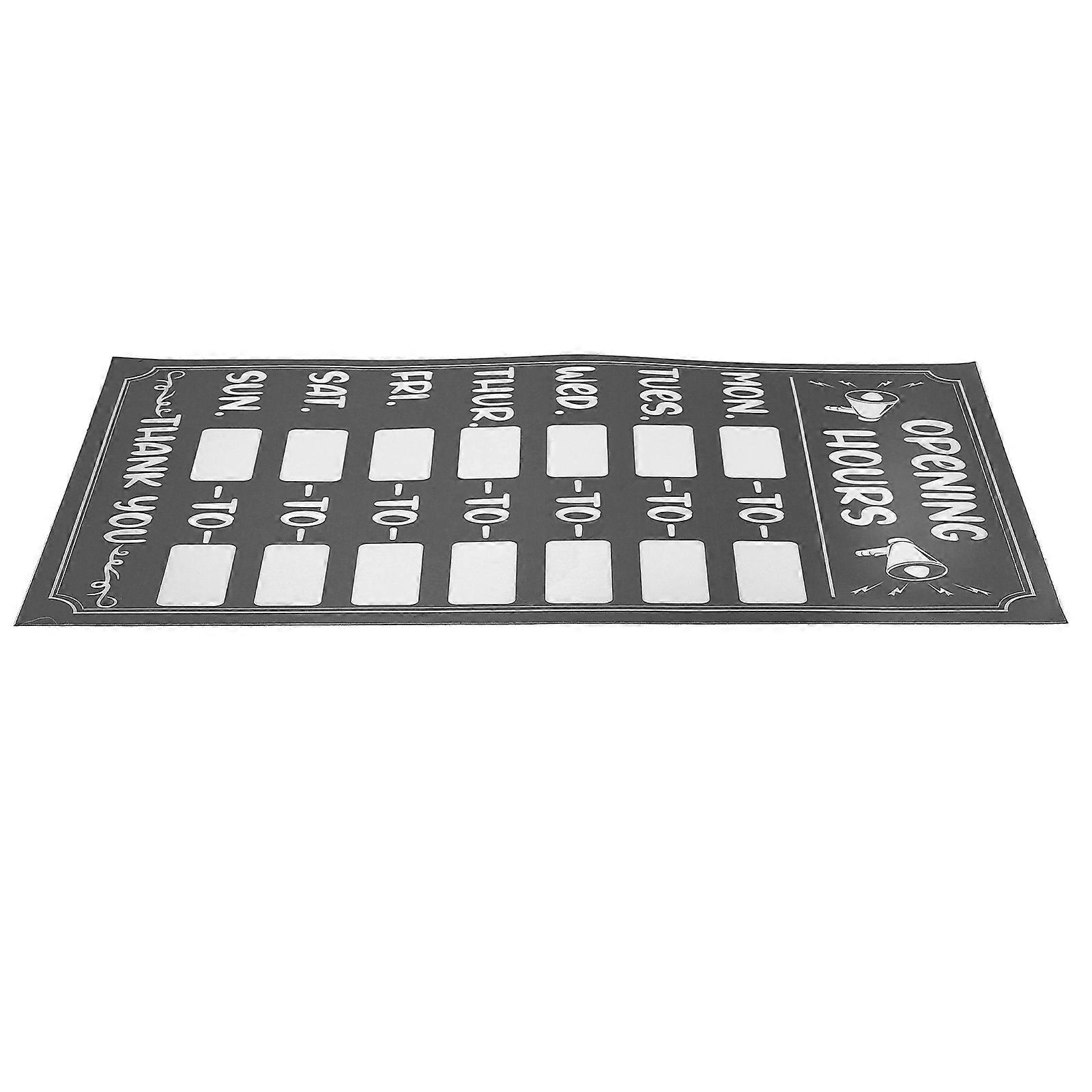 Sunproof Business Hours Stickers Adhesive, Rewritable, Removable Labels for Shop Opening Notifications