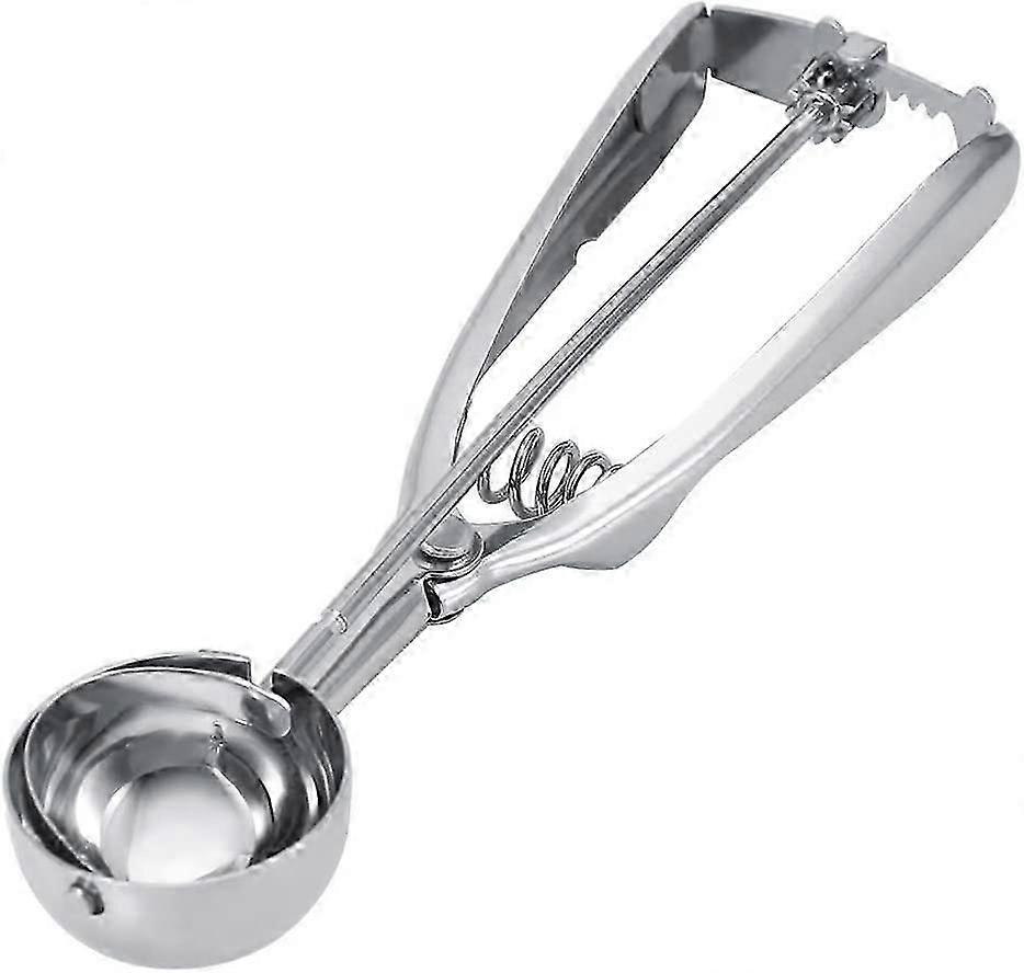 Ice Cream Scoop Stainless Steel Ice Cream Scoop Cookie Scoop Ice Cream Scoop with Trigger for Ice Cream Mash Potato Cupcake Mix Cookie Dough (6CM)-Goo