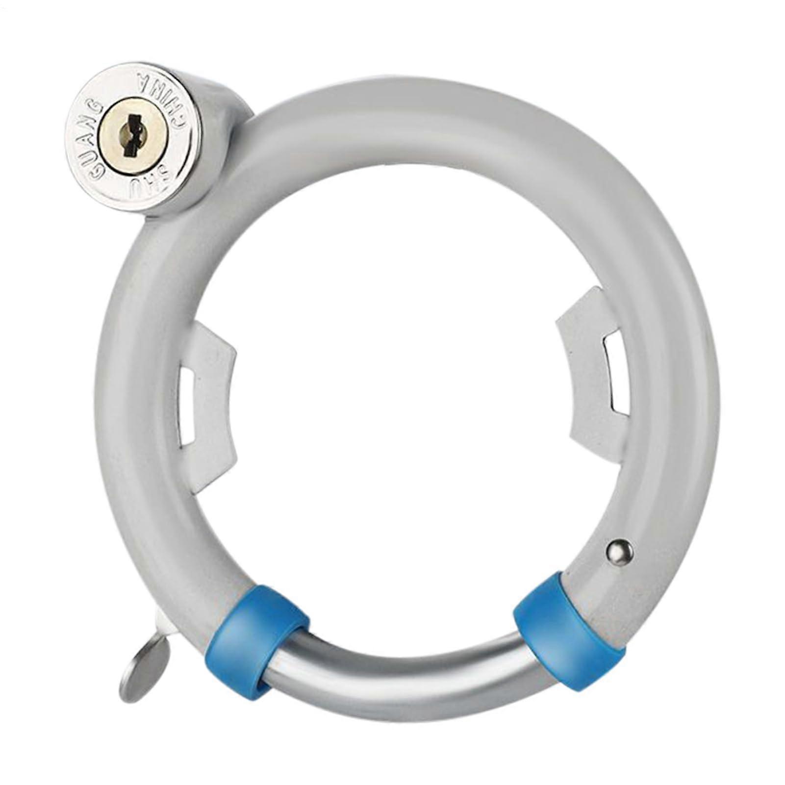 Bike Lock, AntiTheft Round Security Lock, 4.8 inches, Locking Device with Keys