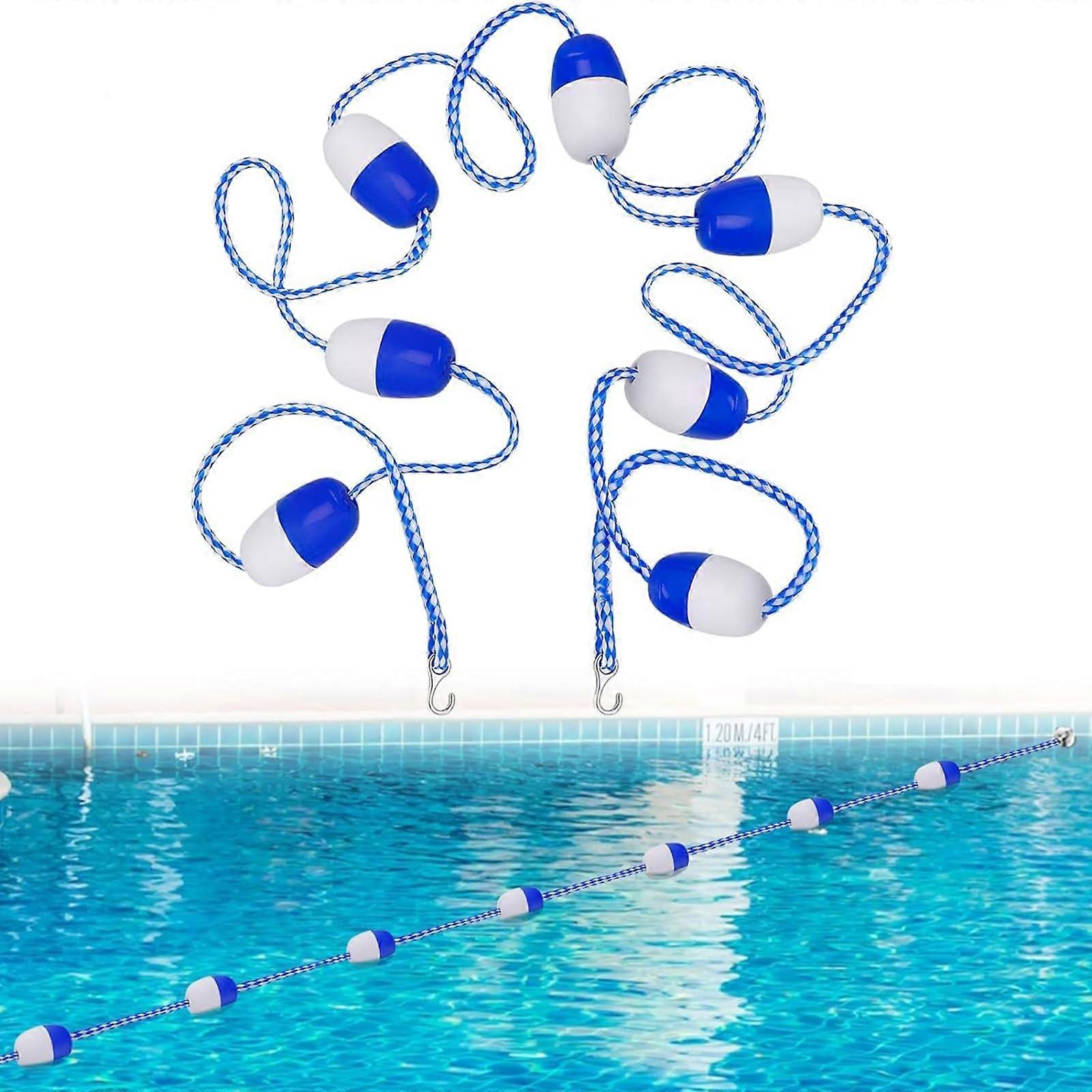 Pool divider rope float with hooks for pools, water parks, competitions (91ft/28m)