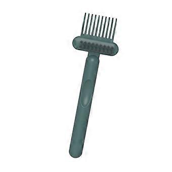 Hair Brush Cleansing Tool Removing Hair Dusts Dandruff Comb Cleaner Brush for Home and Salon Use Dark Green