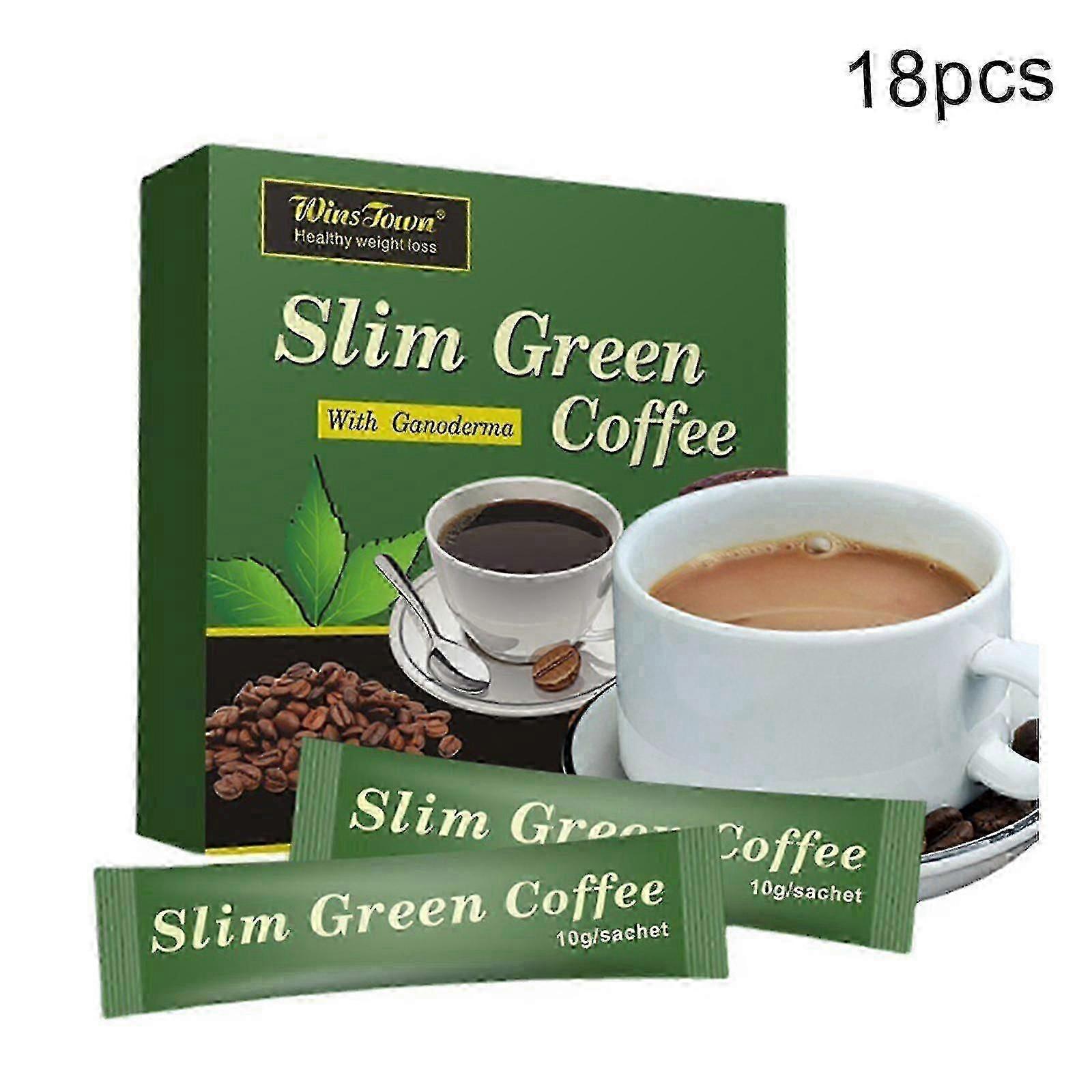 18-54pcs Teebeutel Schlanker grüner Kaffee mit Ganoderma Kontrolle Gewicht Gewicht Tee