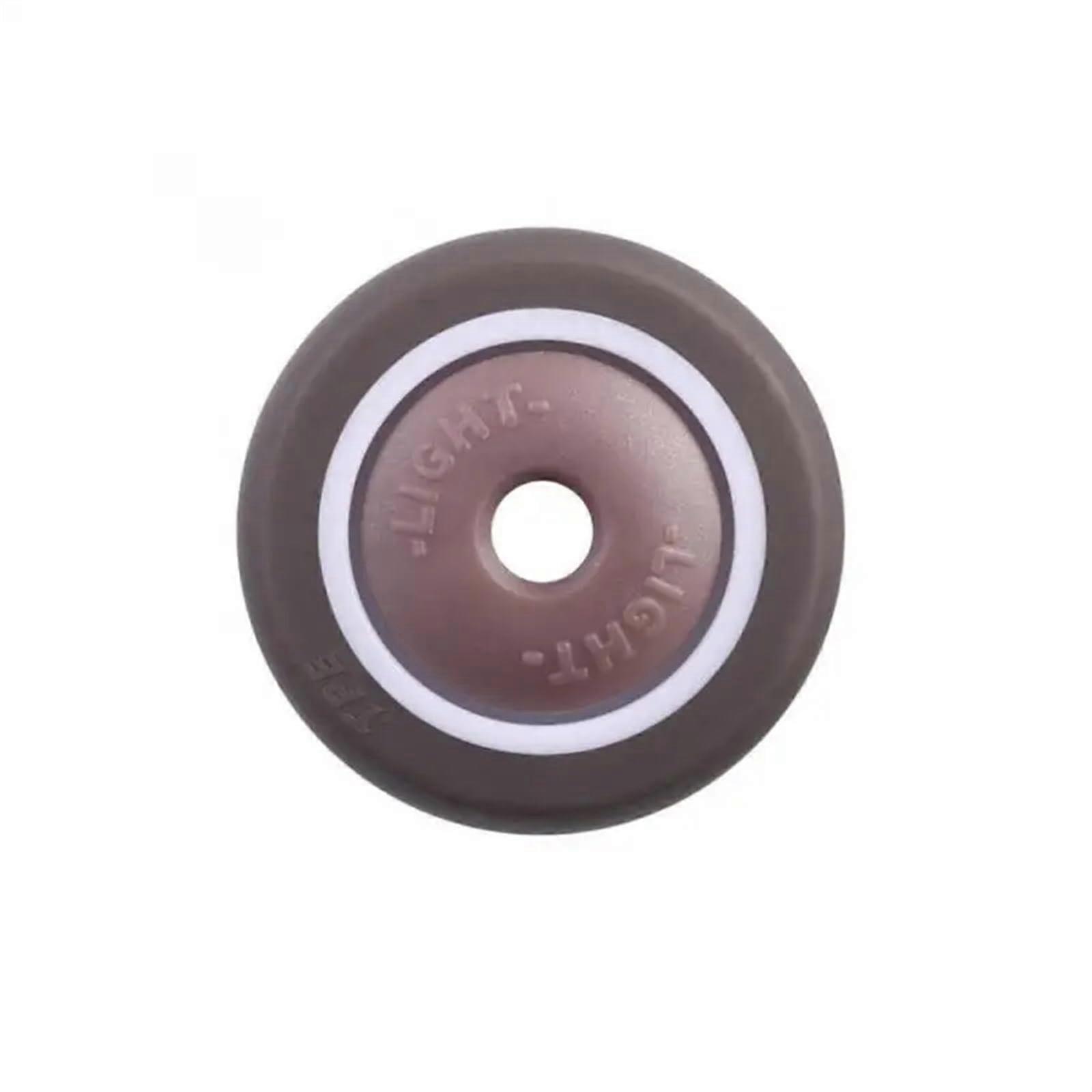 1.5inch TPE single wheel casters with 38x17mm diameter, soft rubber, bearing, mute, household use, set of 4 pieces.