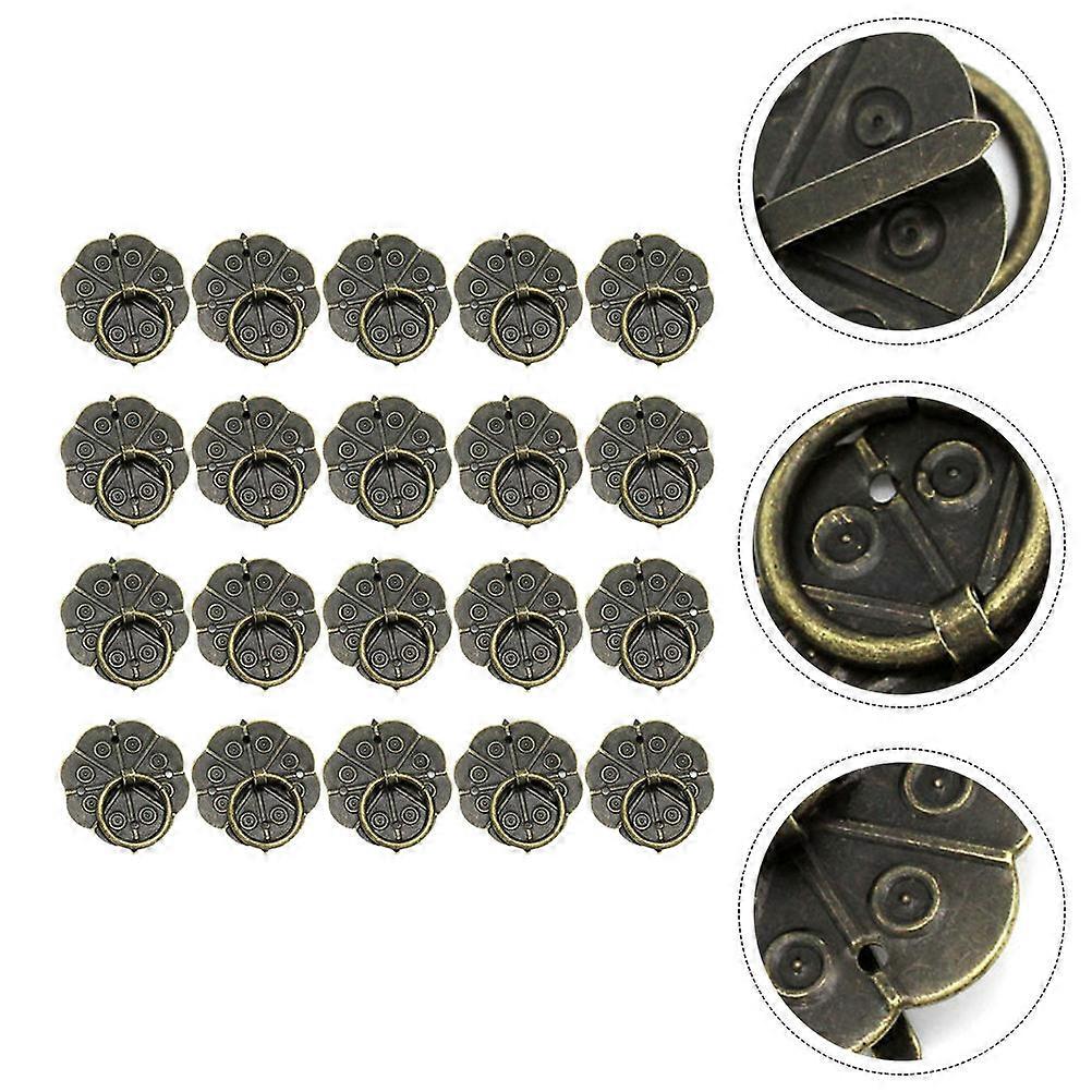 Vintage Style Pulls Handles Special Shape Iron Knobs Home Improvement 3x1.9cm 40Pcs