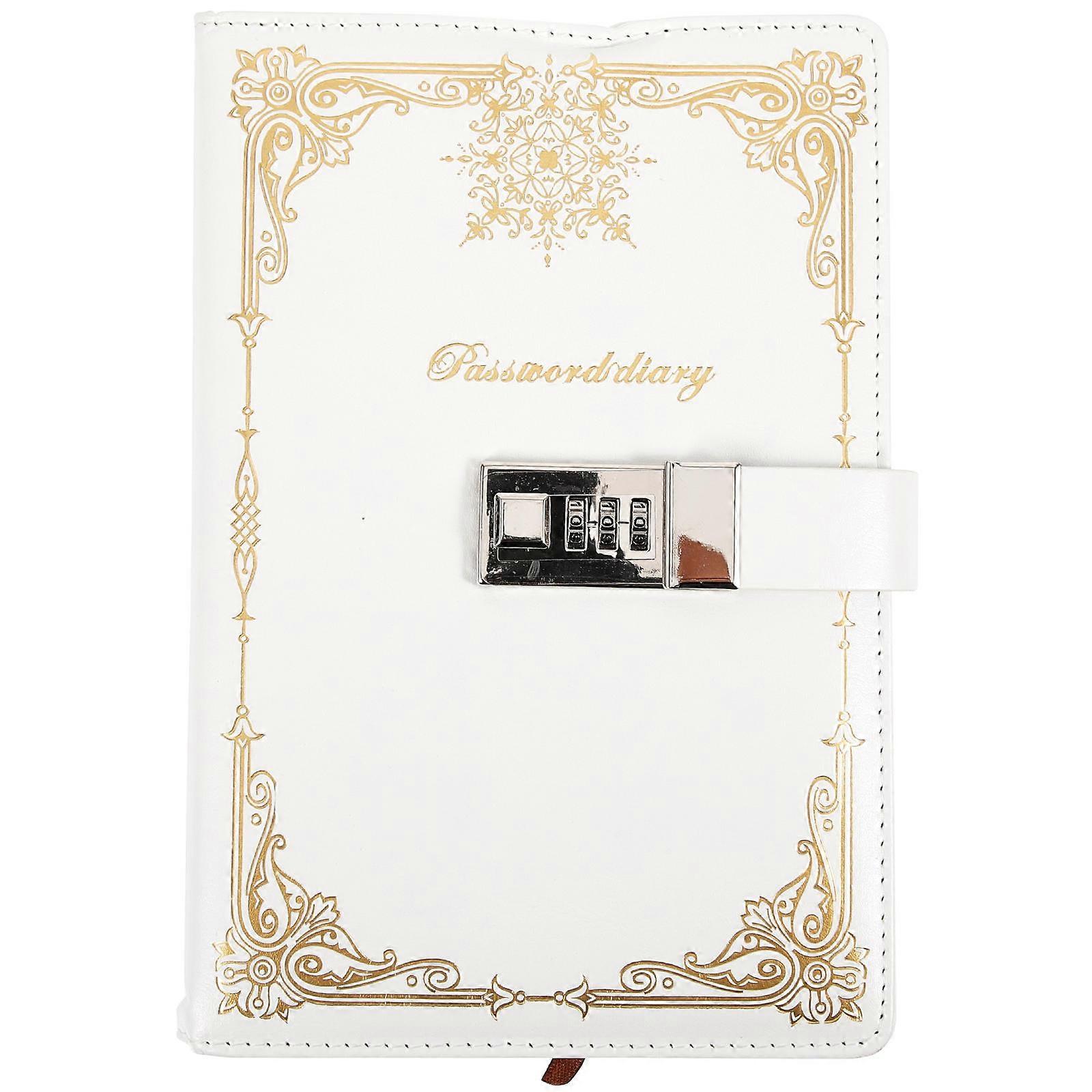 Diary With Lock Rectangular Shape Travel Journal Notepad For Daily Life Writing Drawing 300 Pages 1Pack