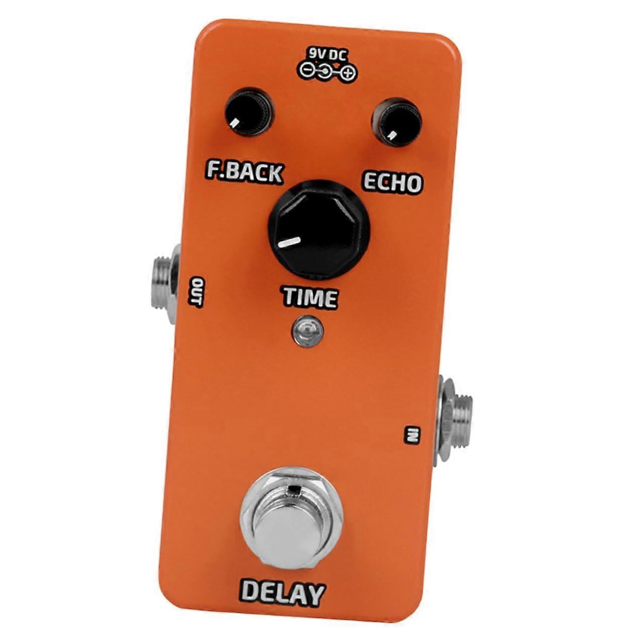 Analog Guitar Delay Pedal for Guitar, Portable, Easy to Use, Clear Sound for Music Schools and Performances with Intuitive Controls