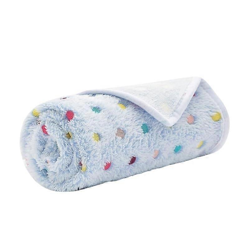 Cozy Dog Blanket For Medium-Sized Dogs And Cats, Machine Washable, Soft And Lint-Free, Sky Blue Dots, M 80x100 Cm